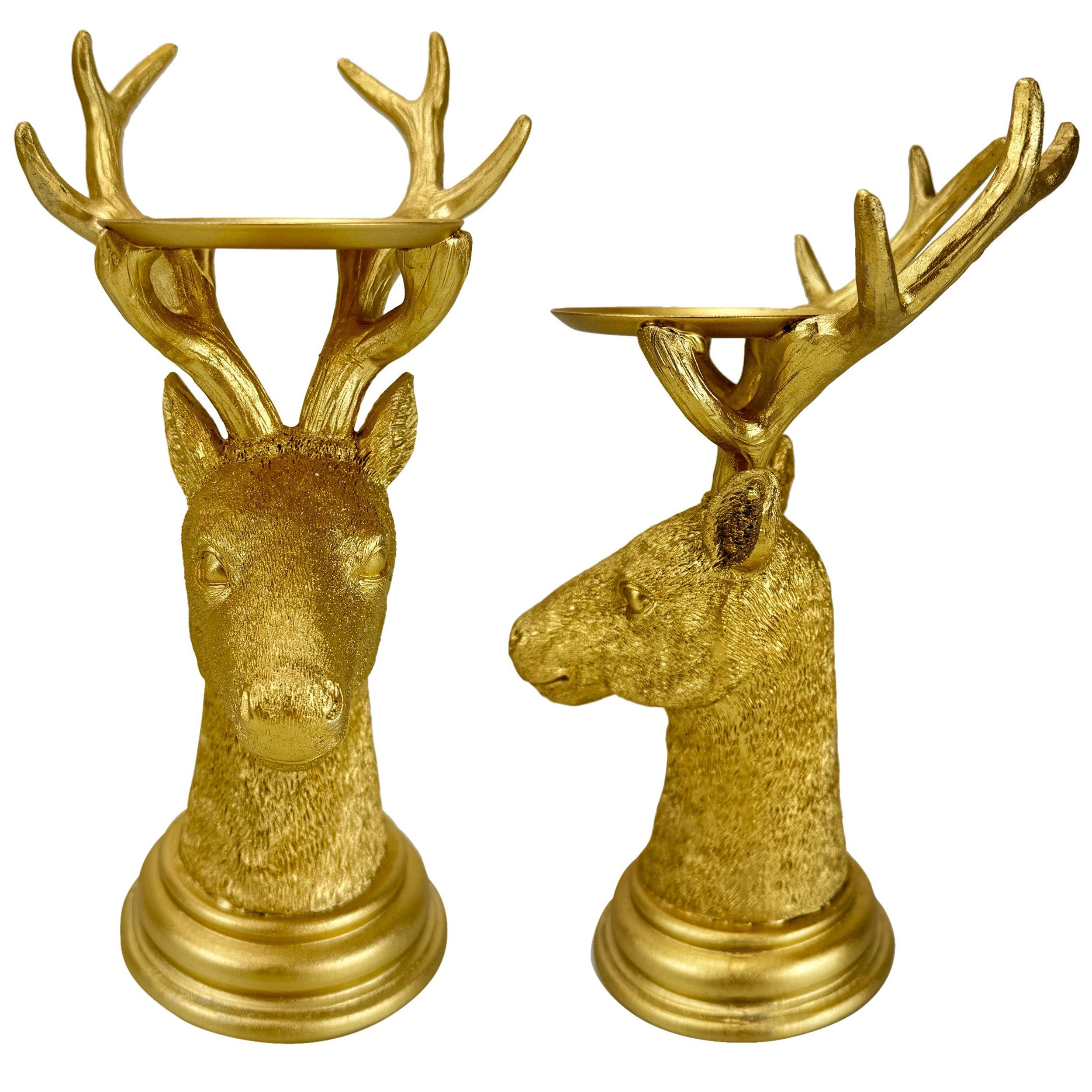 Online-Fuchs Kerzenhalter - Kerzenständer Hirsch für Stumpenkerzen - Tischd günstig online kaufen