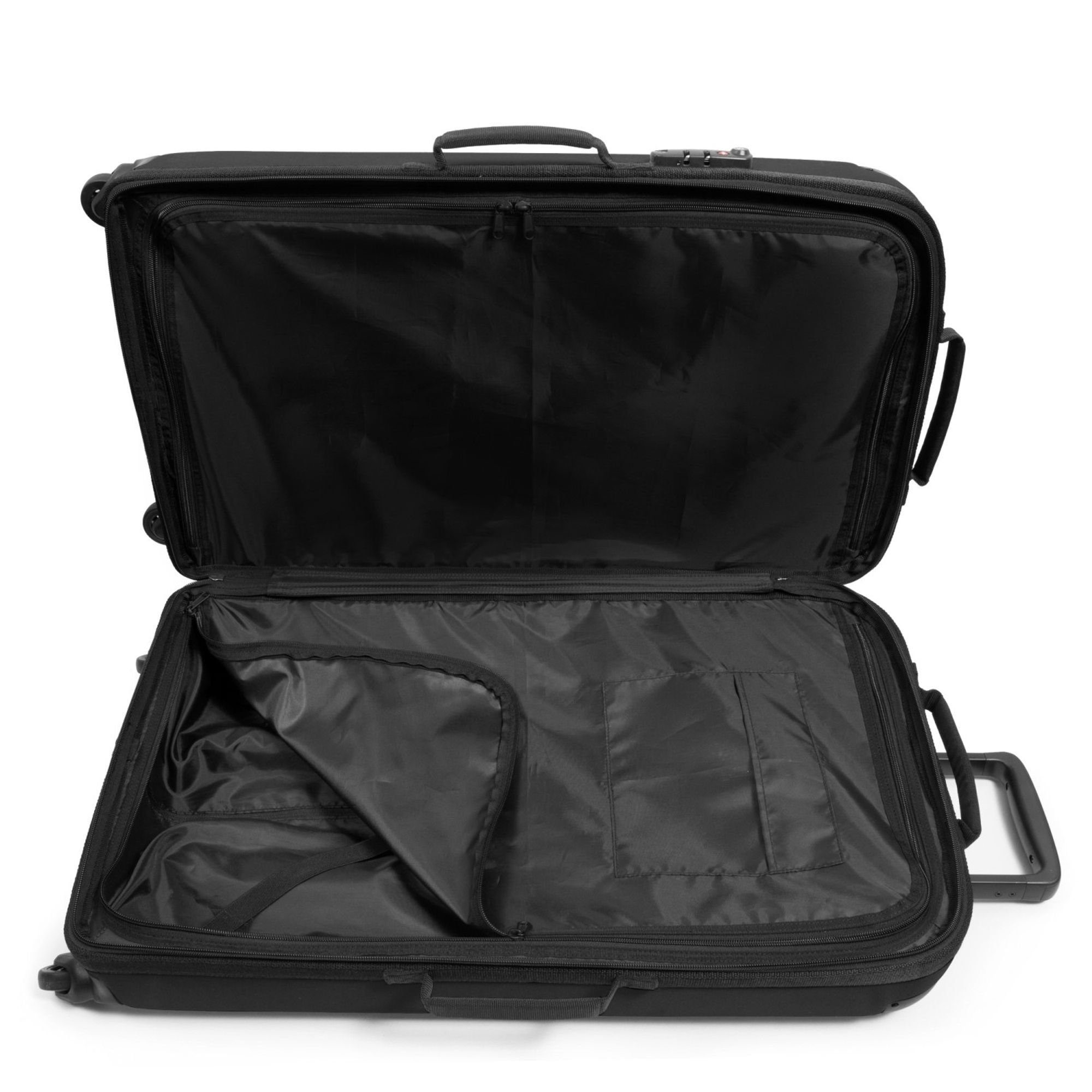 Rollen, 4 Trolley Polyester Eastpak Tranzshell, black