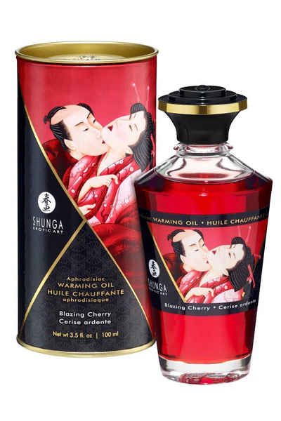 SHUNGA Massageöl Shunga - Aphrodisiac Warming Oil Blazing Cherry 100 ml, für sinnliche Massagen