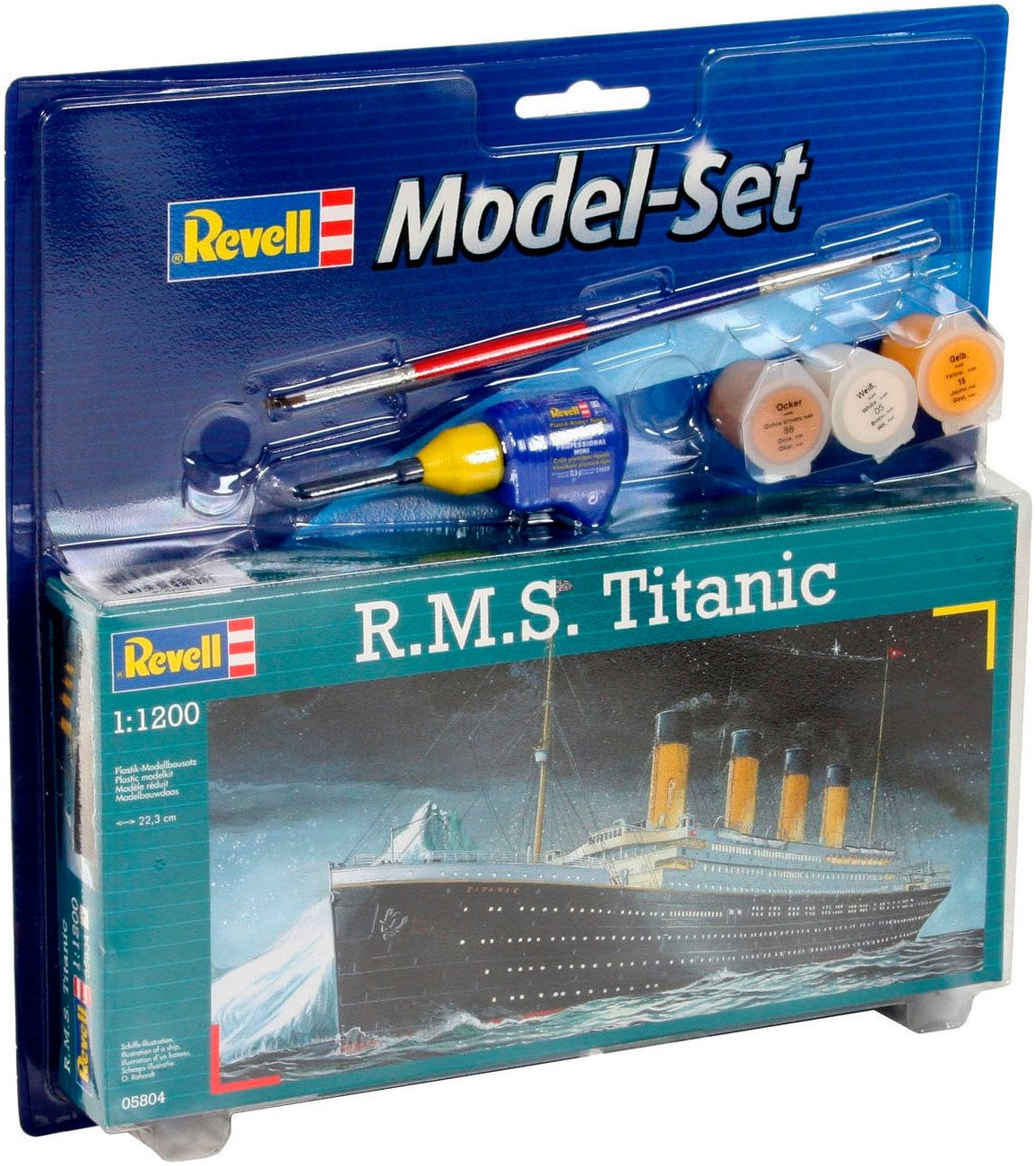 Revell® Modellbausatz Model Set R.M.S. Titanic, Maßstab 1:1200, Made in Europe