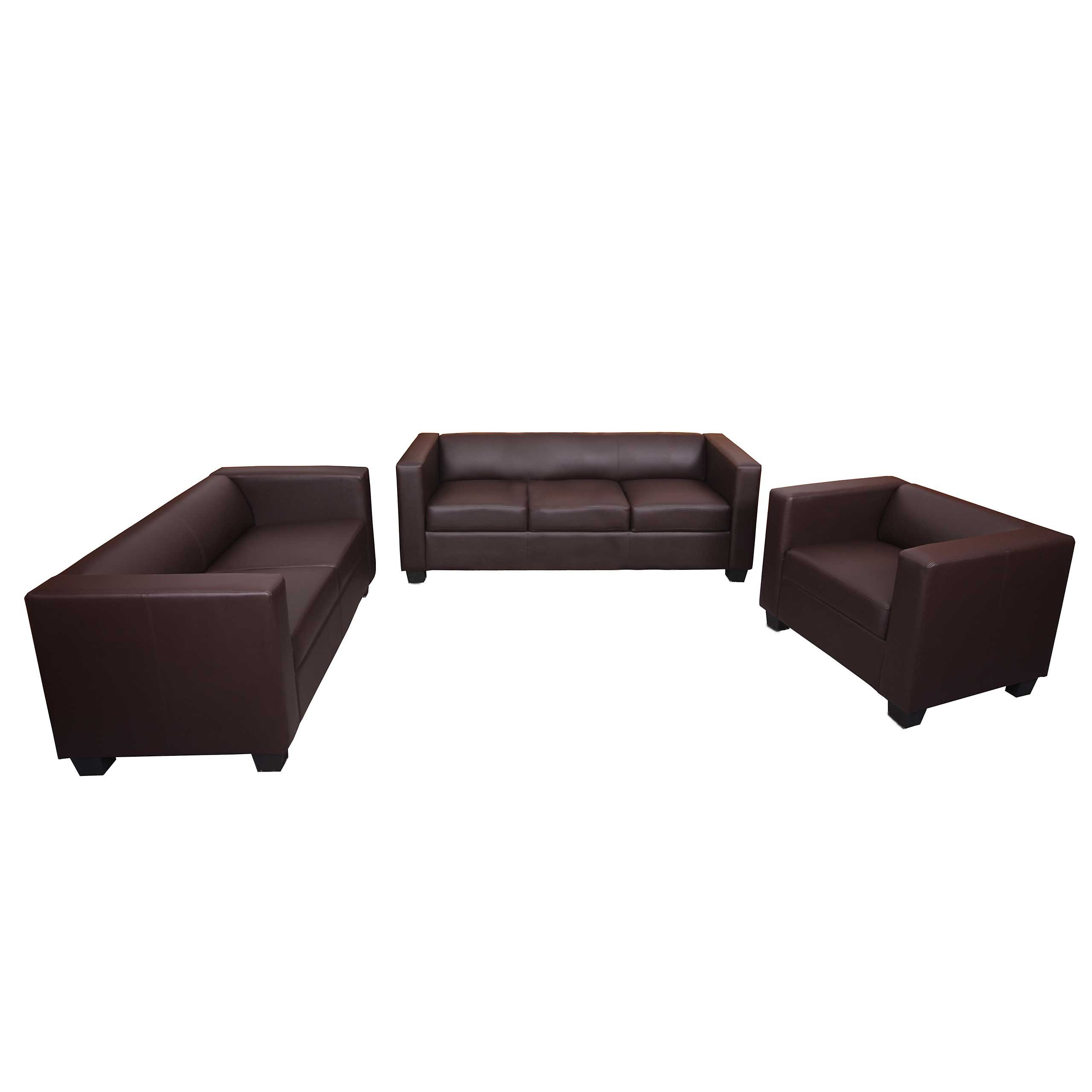 MCW Wohnlandschaft Lille-3-2-1-KL, Set, Bequeme Sitzpolsterung, Stabile Rahmenbauweise, Hohe Standfestigkeit