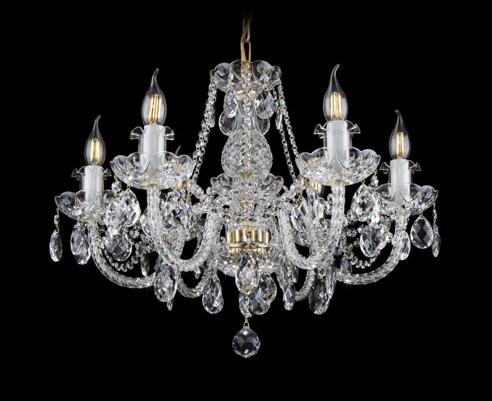 JVmoebel Kronleuchter Klassischer Kristallleuchter in elegantem Design, Warmweiß, Made in Europa