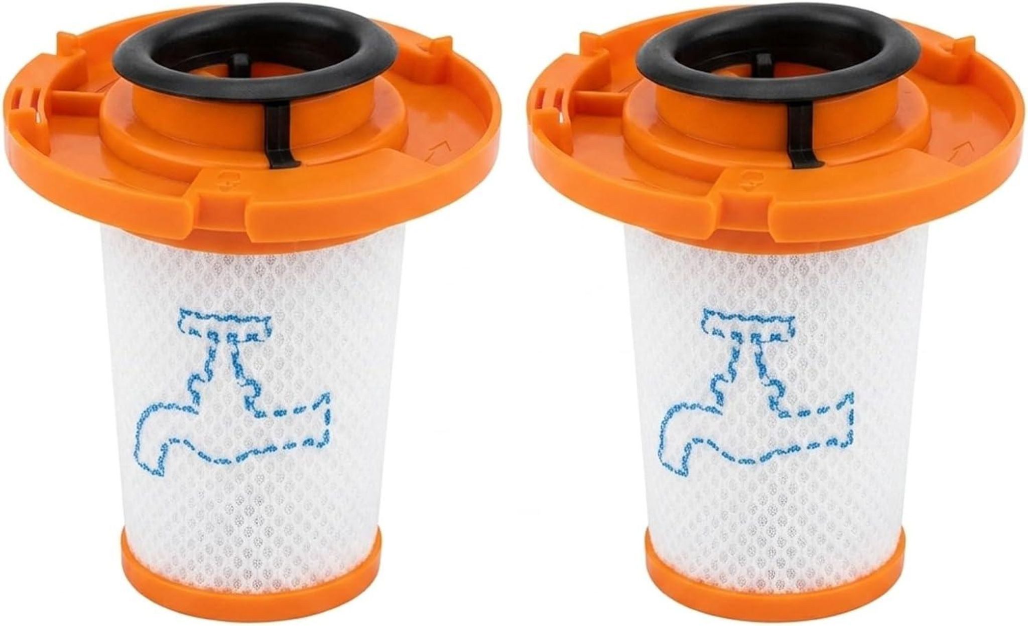FELIXLEO Akku-Winkelschleifer 2 Stück Filter für Rowenta X-Force Flex 13.60 ZR009014, waschbar