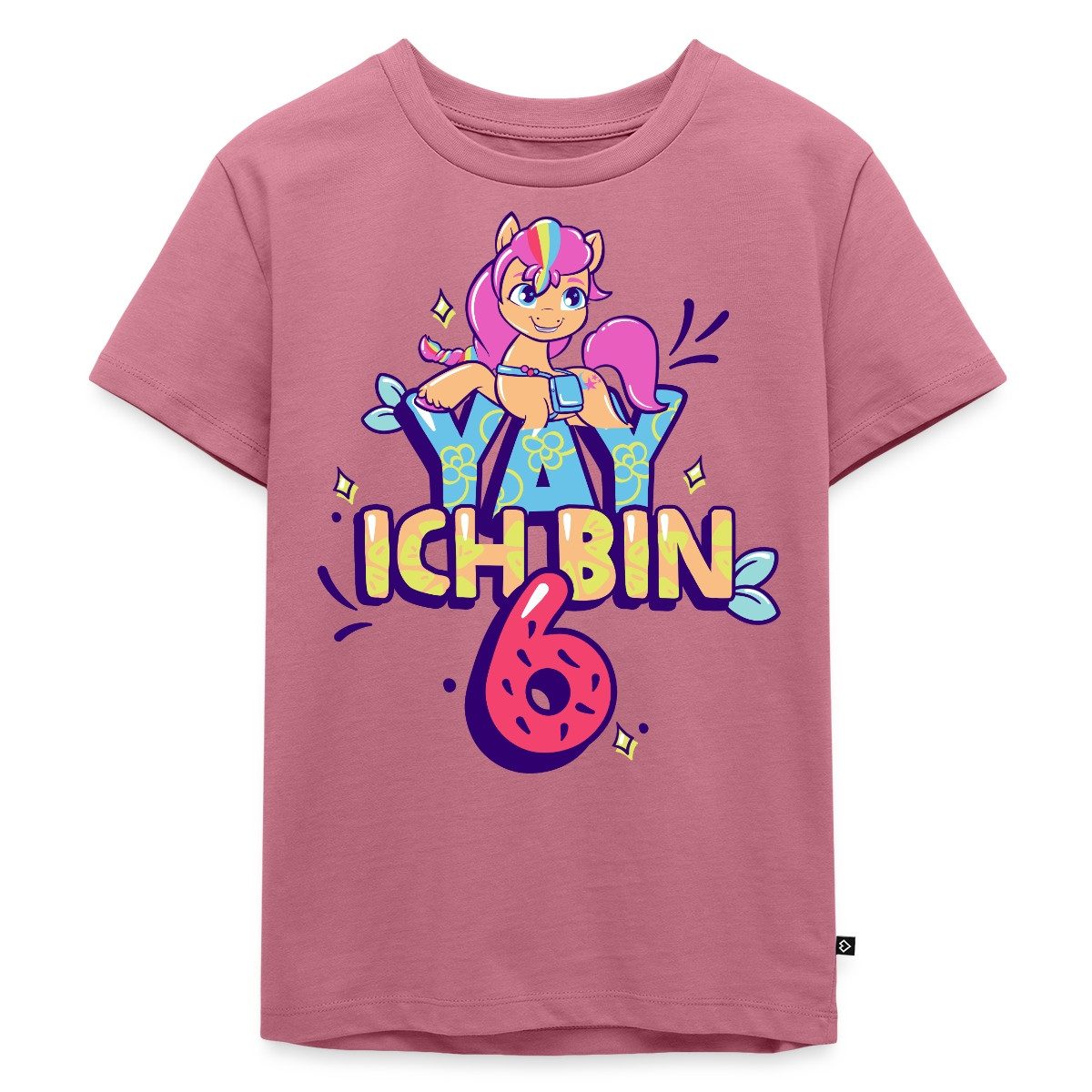 T-Shirt My Little Pony Yay Ich Bin 6 Geburtstag Outfit Kinder Premium T-Shirt