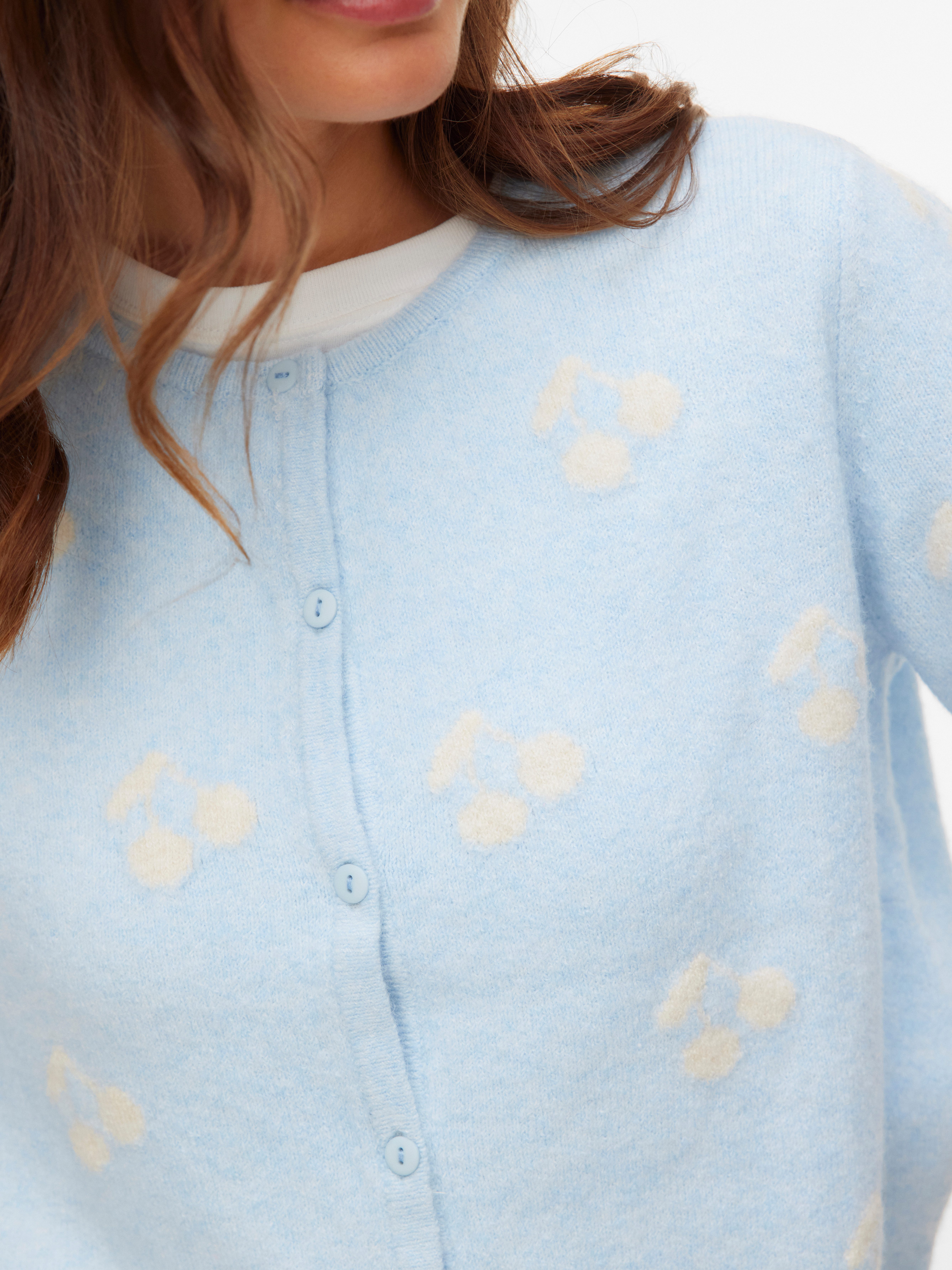 Vero Moda Strickjacke VMDOFFY INTARSIA 2/4 O-NCK CARDIGAN NOOS