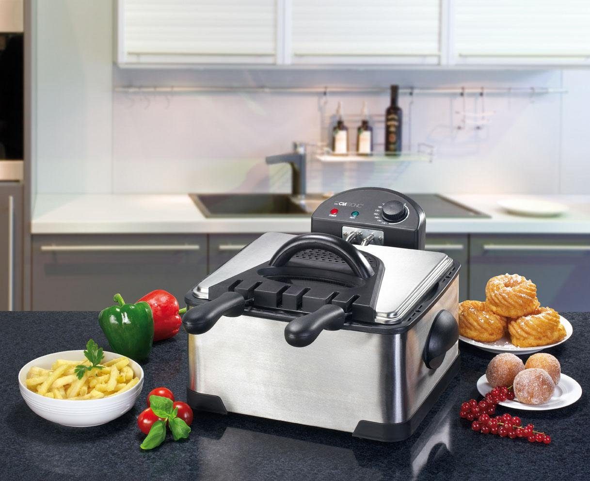 CLATRONIC Fritteuse FR 3195, 2000 W, Fassungsvermögen 0,8 kg