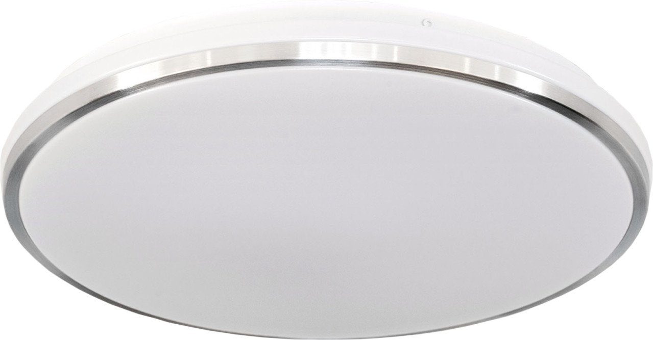 MegaLight Deckenleuchte MegaLight LED Deckenleuchte Shining Alu Frame weiß, Inkl. Leuchtmittel, Nicht dimmbar nicht Smart Home-fähig ohne Bewegungsmelder