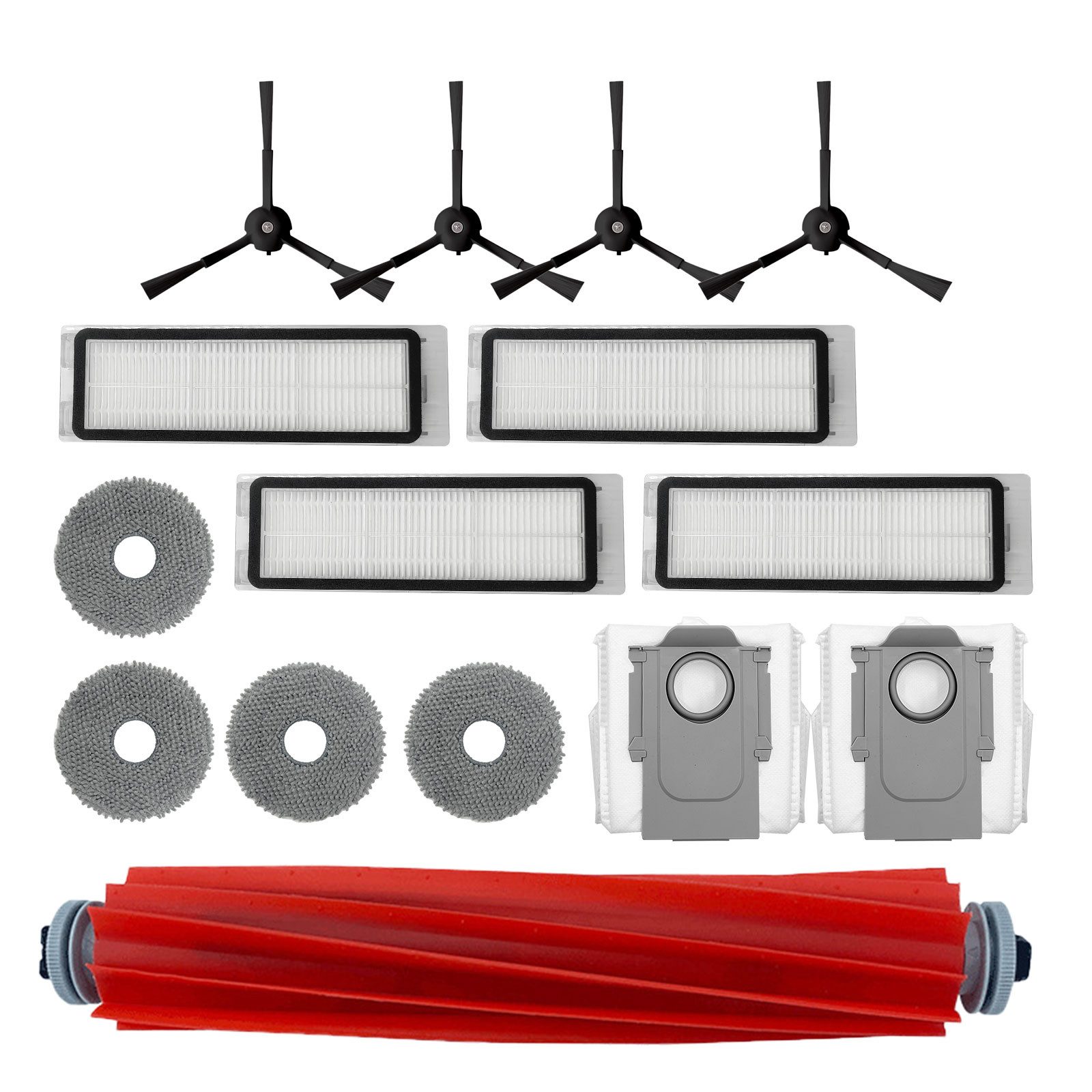 Saugroboter Zubehör-Set für Roborock Qrevo- (schwarz)