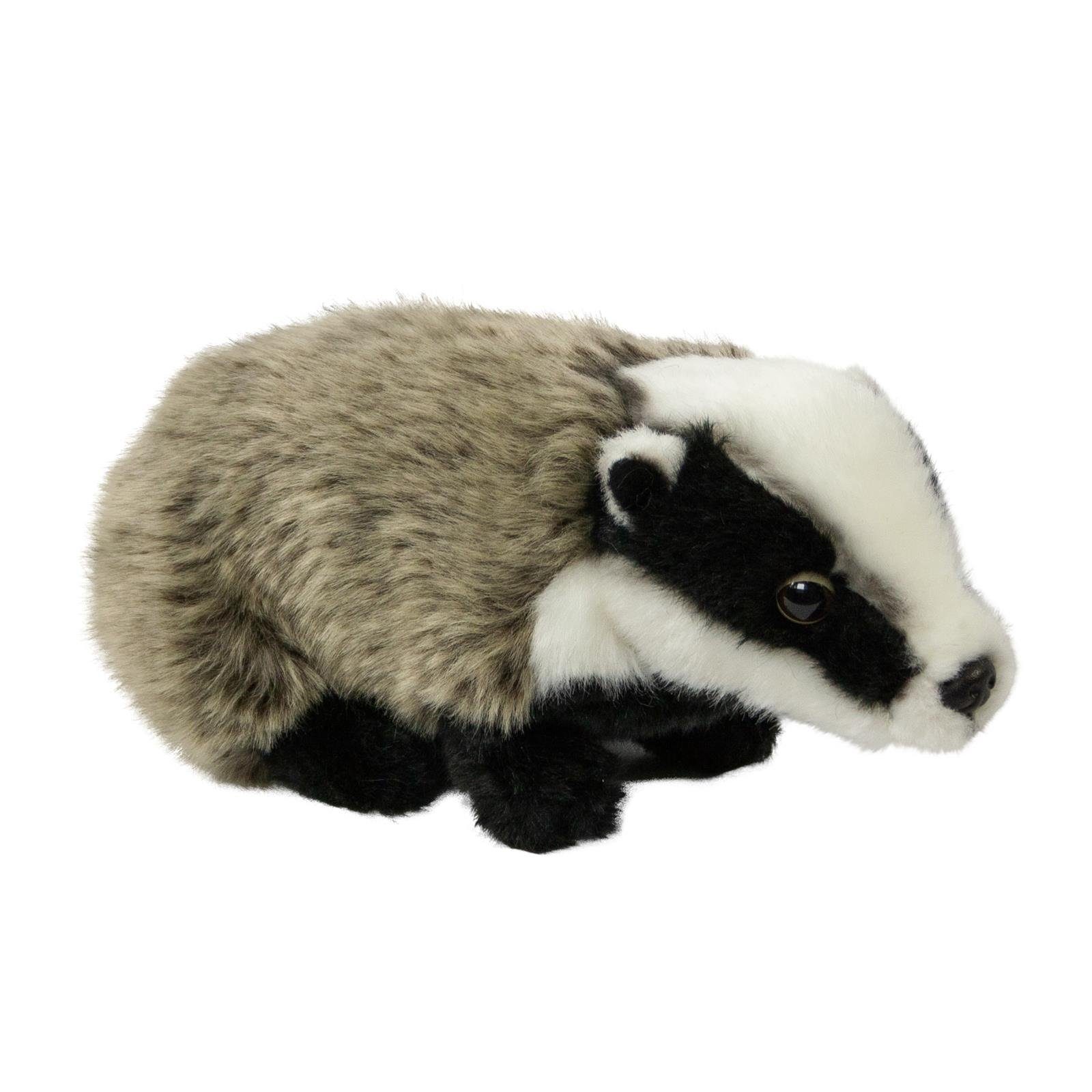 Teddys Rothenburg Kuscheltier Dachs Dago 24 cm grau/schwarz/weiß Plüschdachs