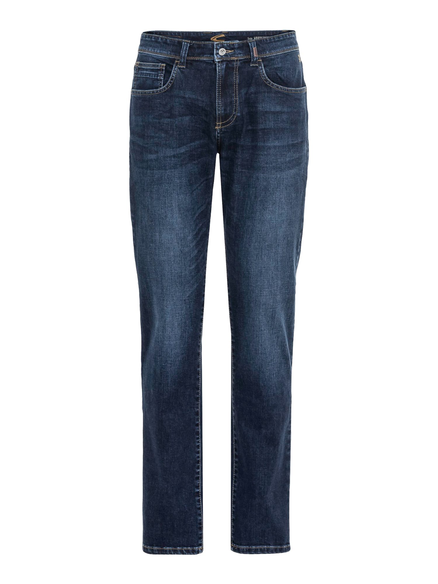 camel active 5-Pocket-Jeans blau,Casual,Baumwolle,Unifarben,Comfort Fit