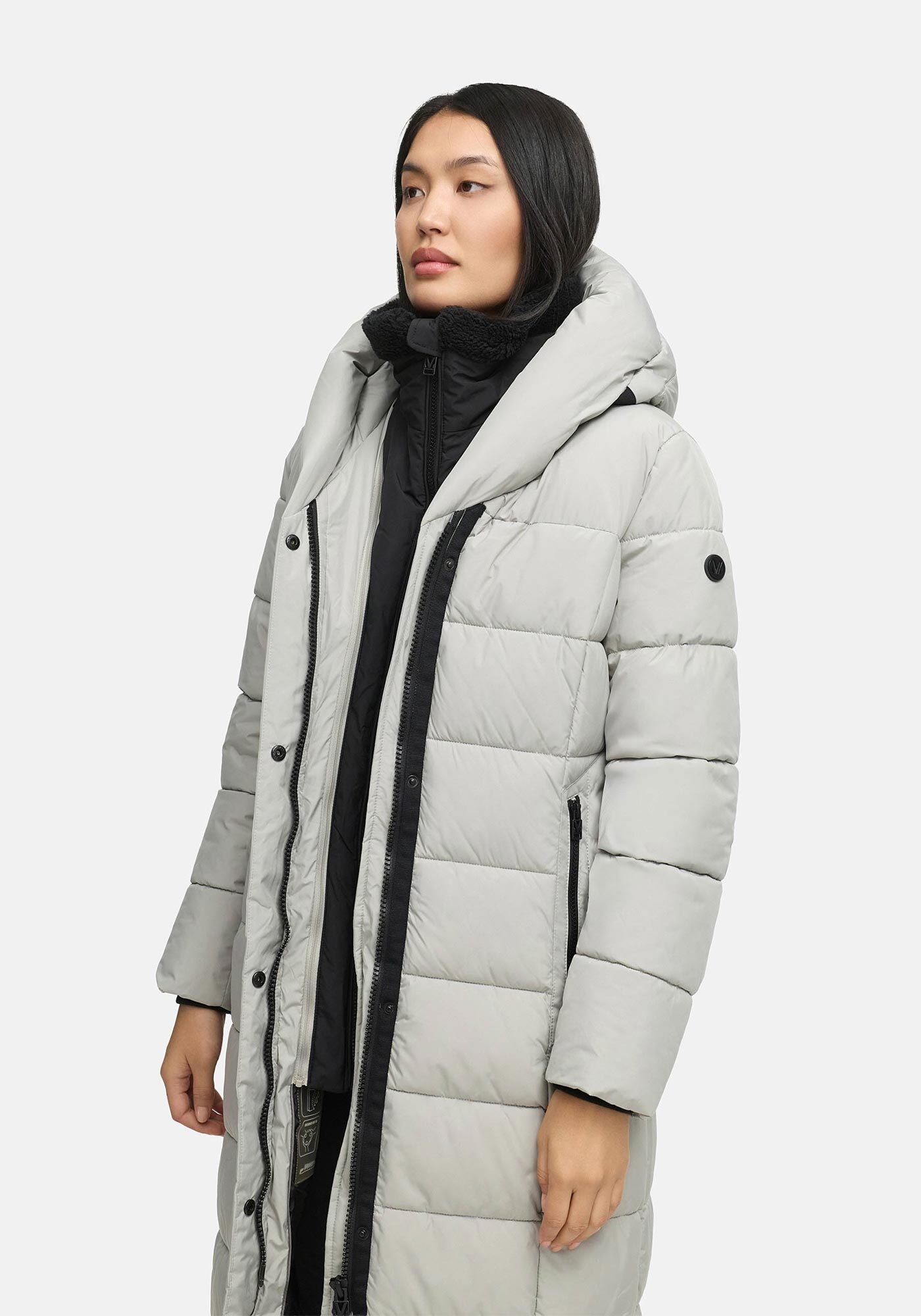 Marikoo Winterjacke Pakoraa extra langer Winter Mantel mit abnehmbaren Inne günstig online kaufen