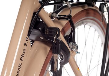 SAXXX E-Bike CLASSIC PLUS 2.0, 7 Gang Shimano Nexus Schaltwerk, Nabenschaltung, Frontmotor, 418 Wh Akku