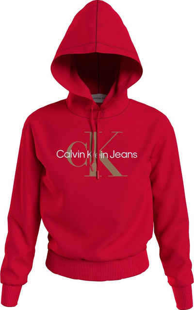 Calvin Klein Jeans Kapuzensweatshirt »ICONIC MONOLOGO HOODIE« mit großem CK Monogramm-Print