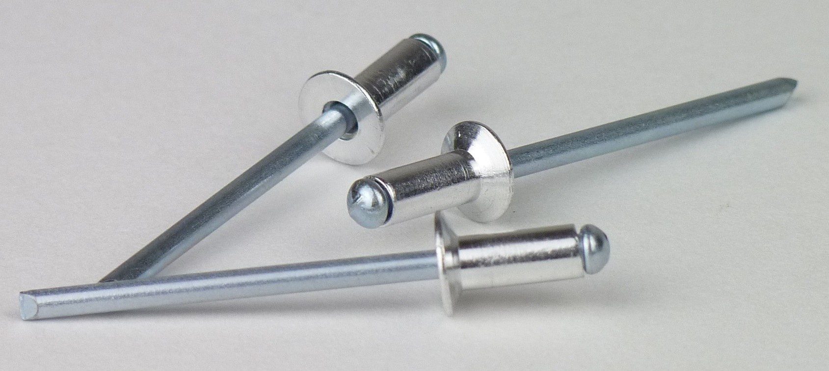 Qonnect Blindniete Blindniete Alu/Stahl Senkkopf 2,4x6,0 - Klemmbereich 2,0 - 4,0 mm, (500 St)