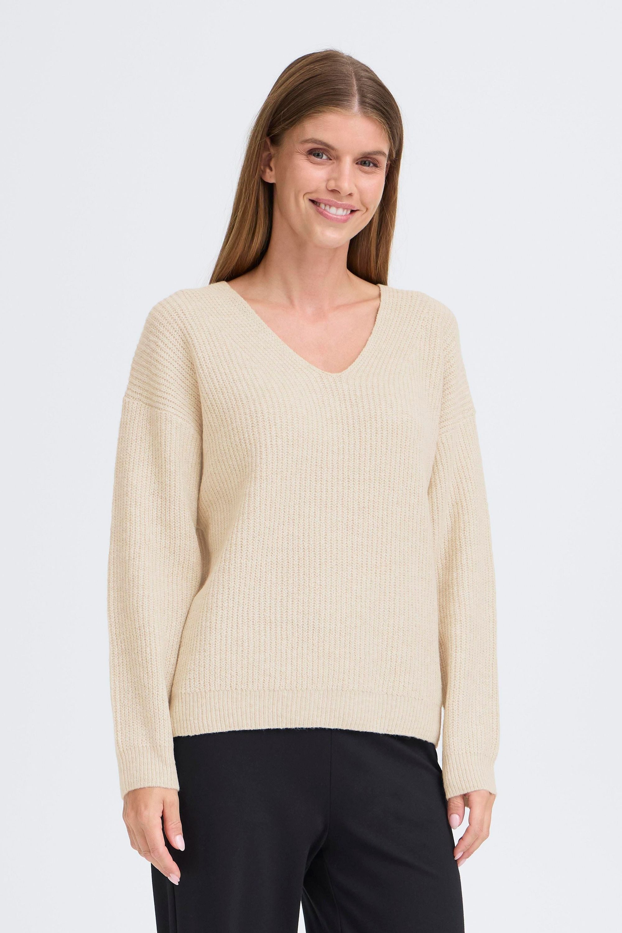 OXMO V-Ausschnitt-Pullover OXICALLIE Modischer Pullover günstig online kaufen