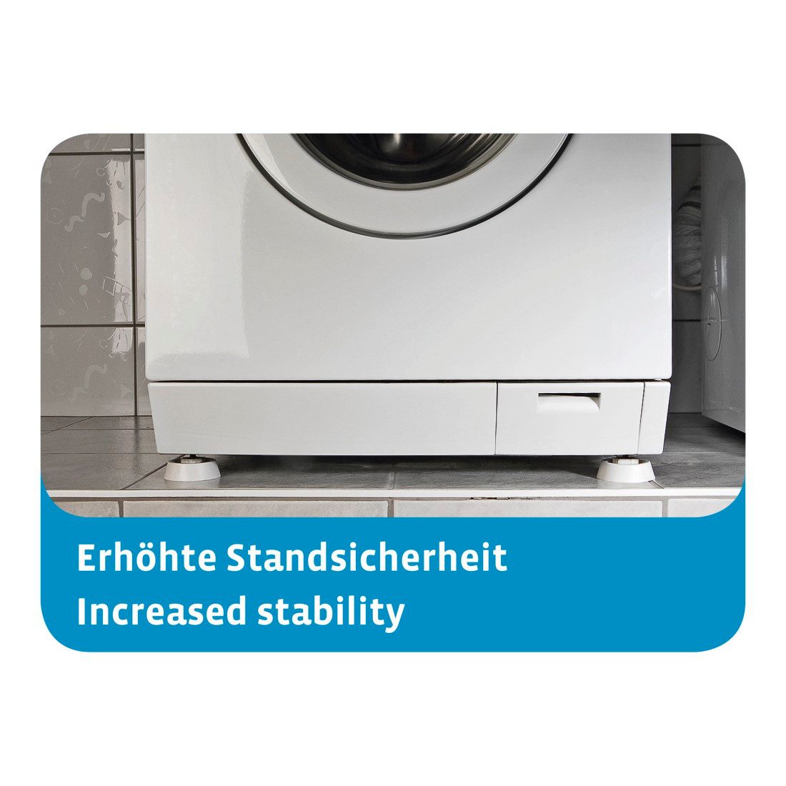 Xavax Vibrationsdämpfer Schwingungsdämpfer, 4 Stück, für Spül- und Waschmaschine + Trockner, Ø 45 mm, Höhe 17 mm