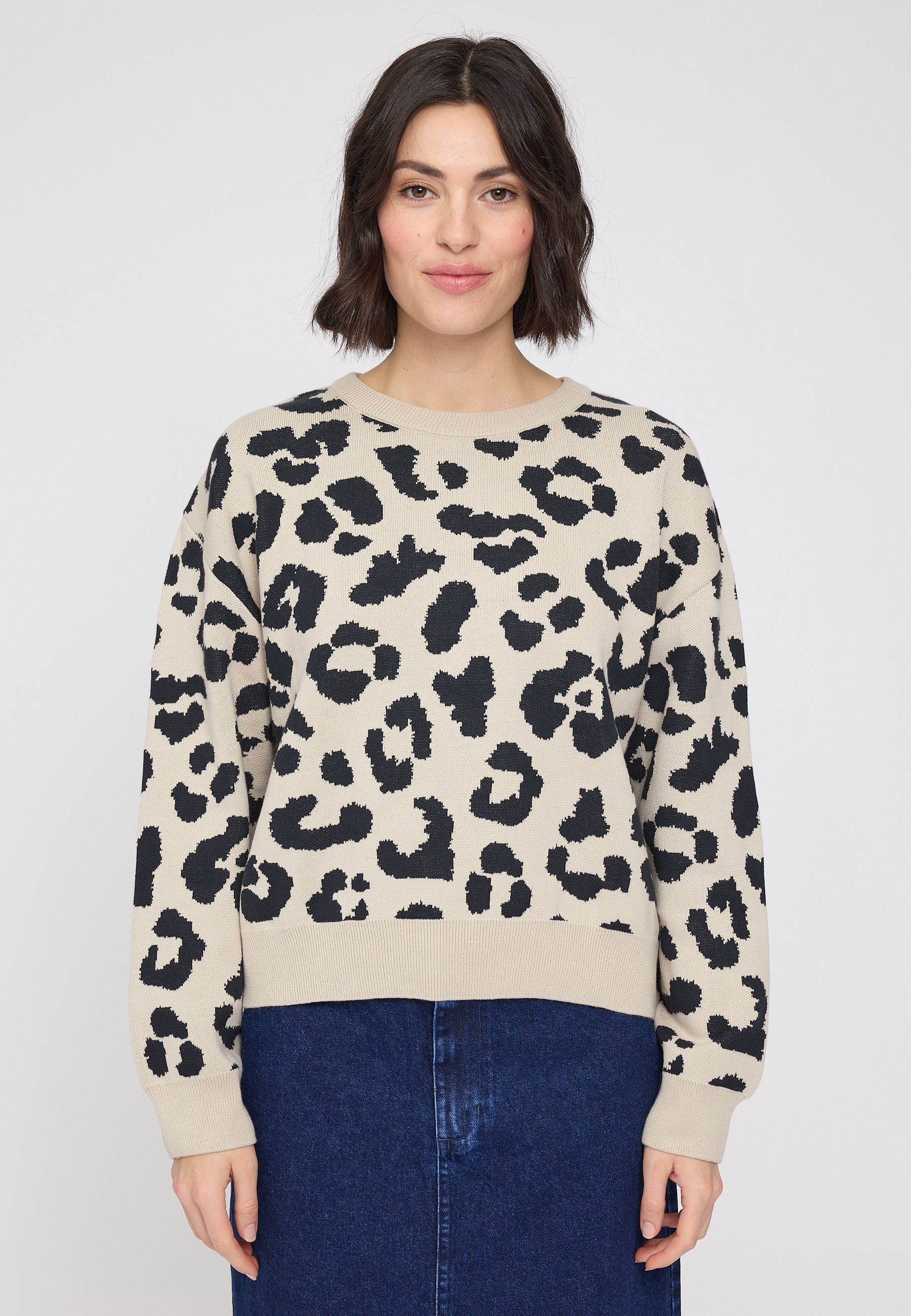 MAZINE Rundhalspullover Leo Jacquard Knit