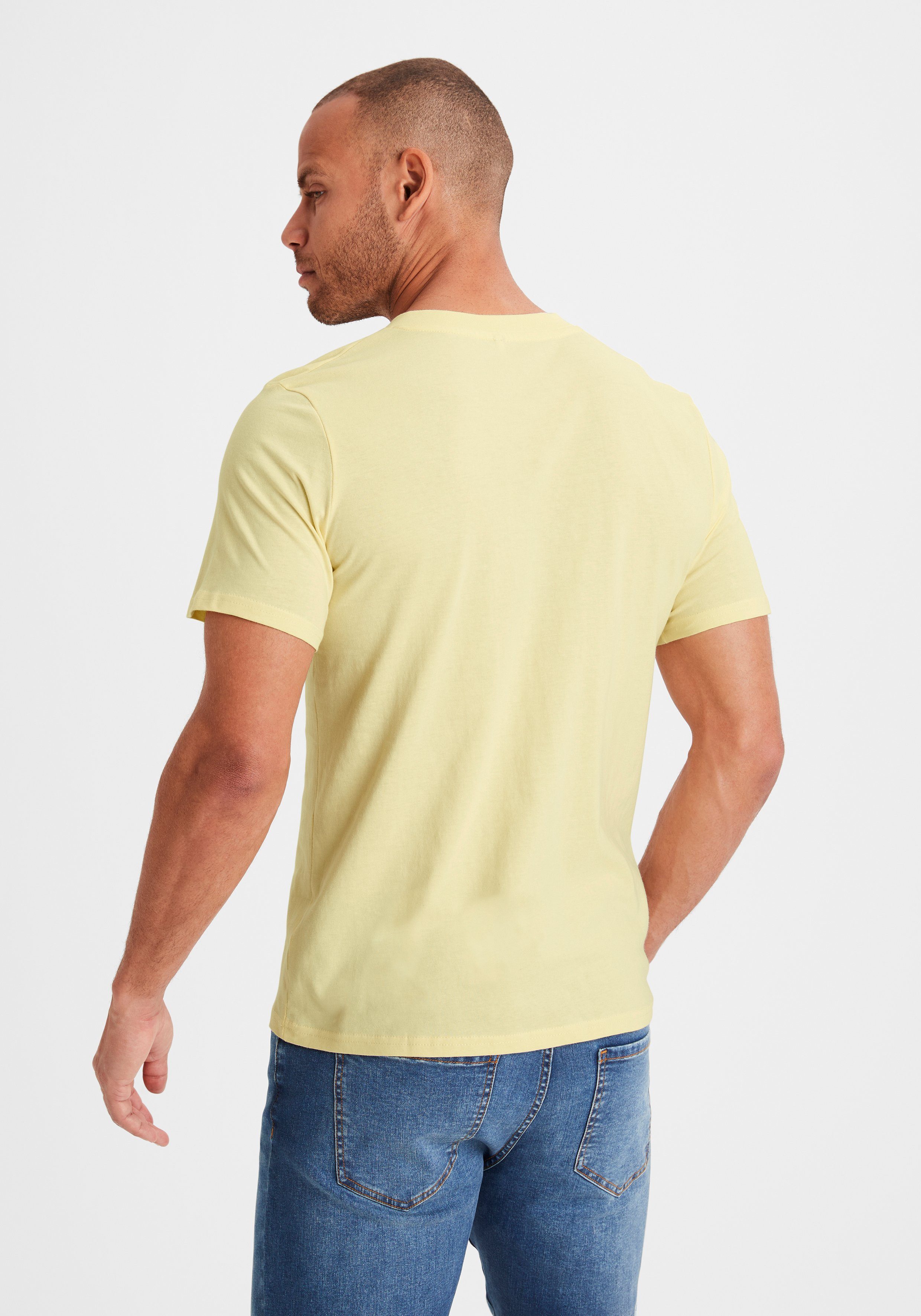 KangaROOS T-Shirt Regular Fit, (2er-Pack) Freizeitshirt mit Kurzarm, V-Ausschnitt aus reine Baumwolle