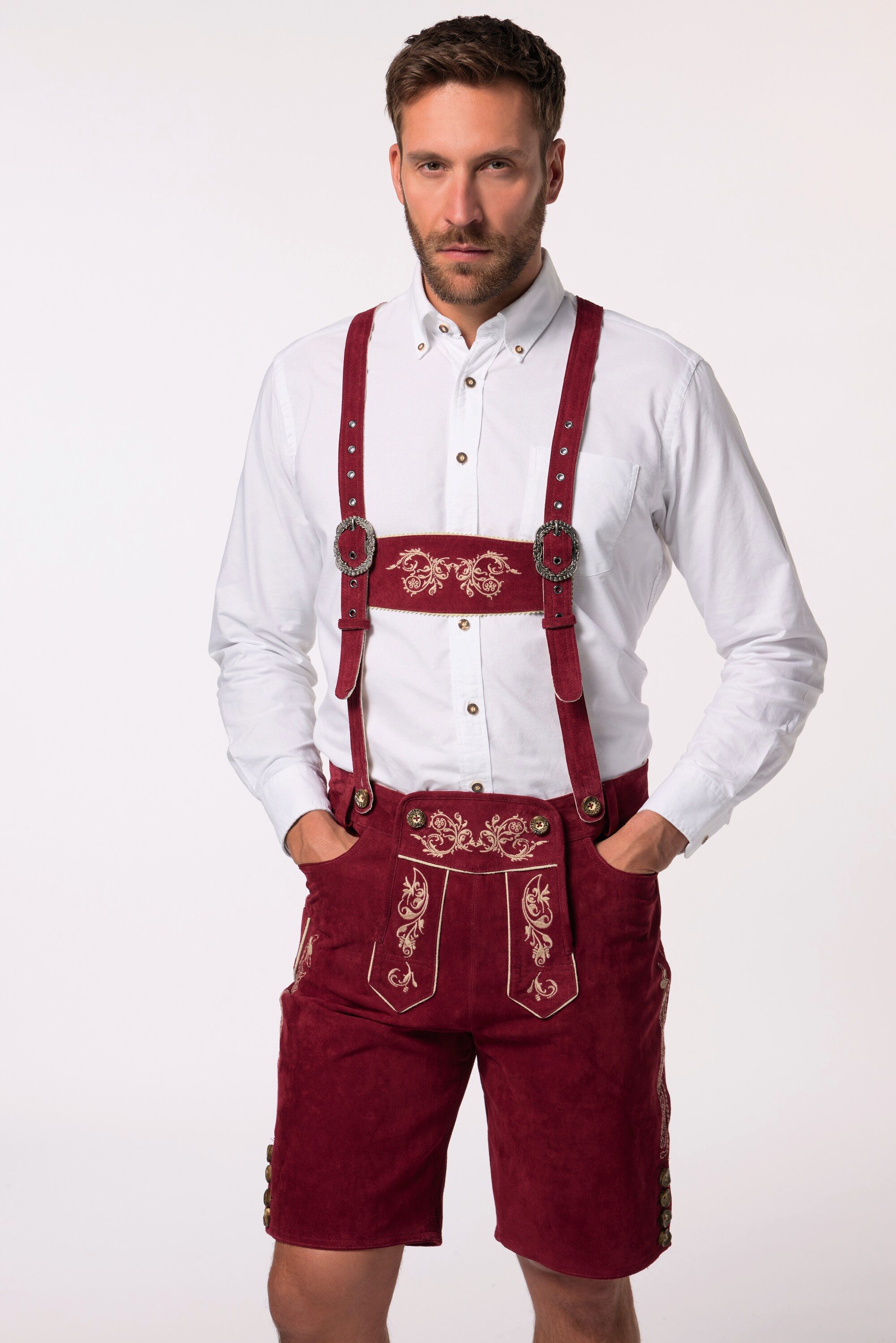 JP1880 Lederhose Trachtenhose echtes Leder Stickereien