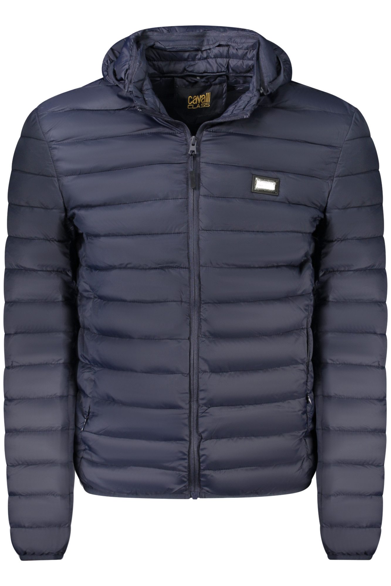 Cavalli Class Outdoorjacke Leichter Herren-Blazer mit abnehmbarer Kapuze und Taschen in Blau