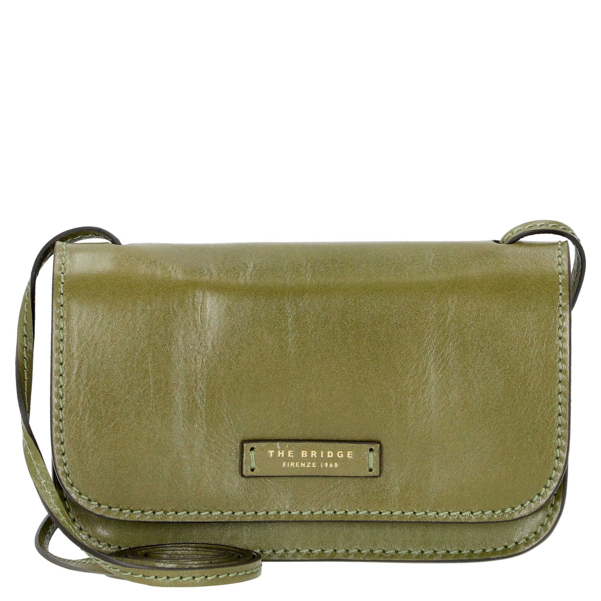 THE BRIDGE Umhängetasche Rustici - Umhängetasche 20 cm (verde fico)