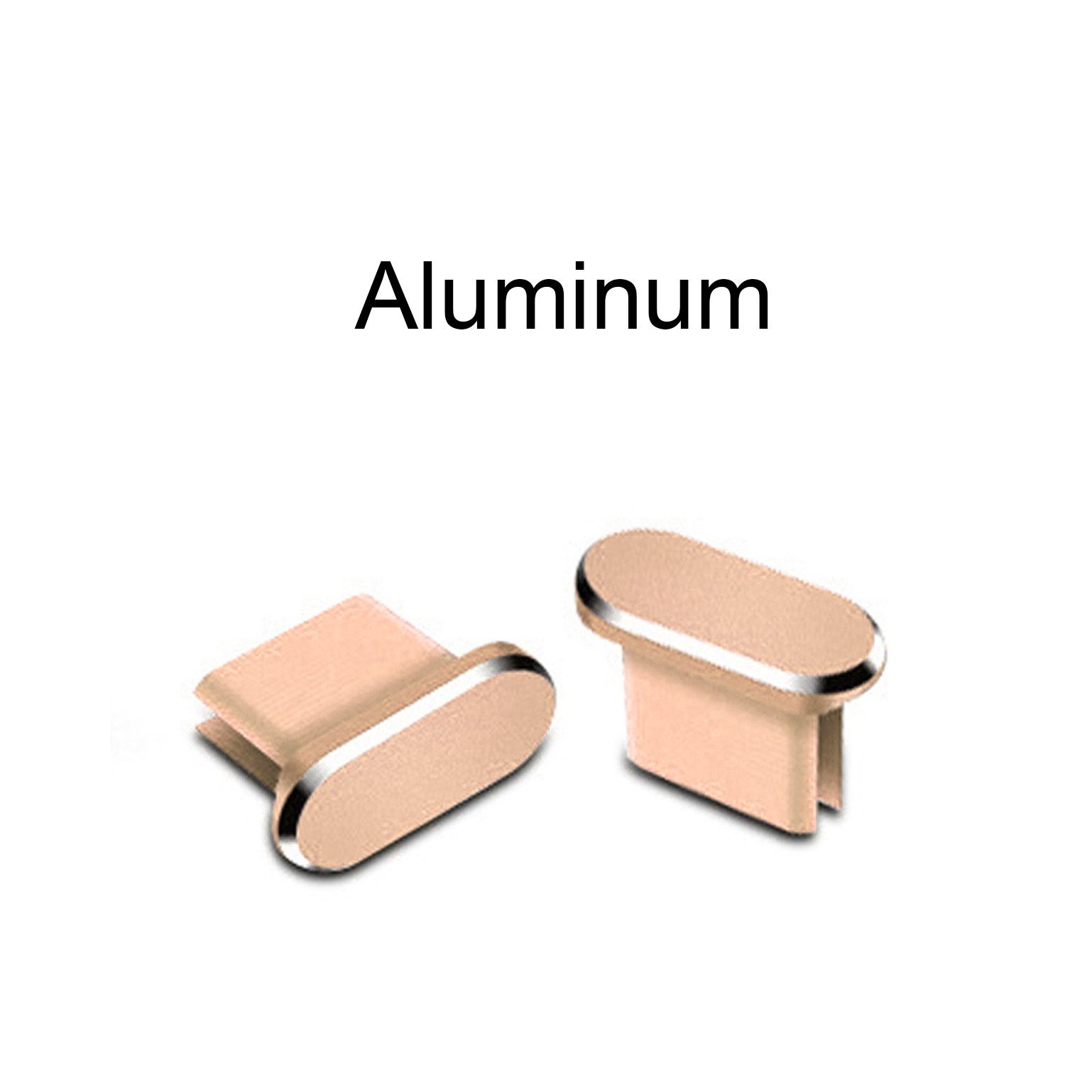 Cadorabo Handyhülle Staubschutzkappe Type C, Staub Schutz Stecker Stöpsel für Ladeanschluss Staubdicht