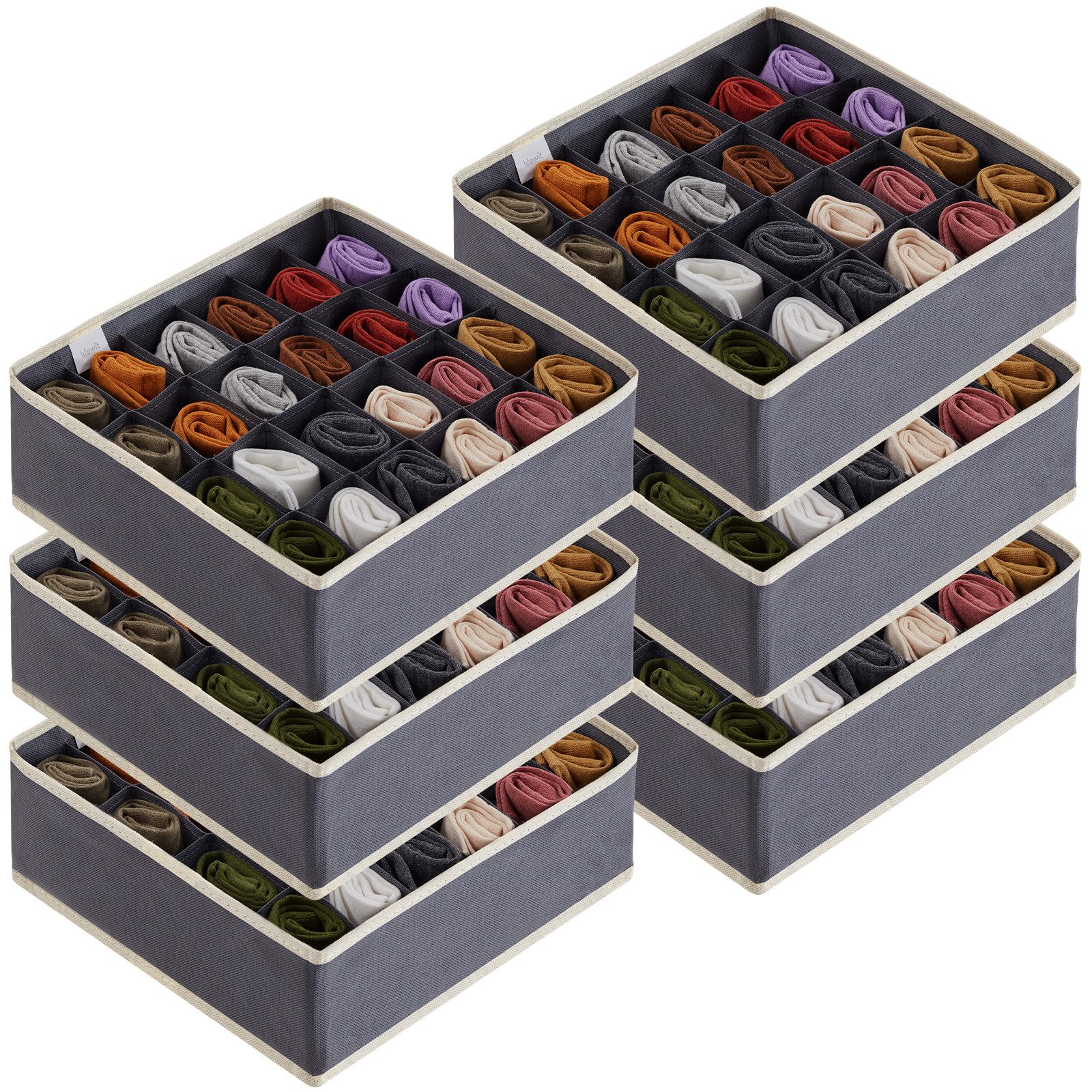 Lifewit Aufbewahrungsdose Socken Unterwäsche Schubladen Organizer,24 günstig online kaufen