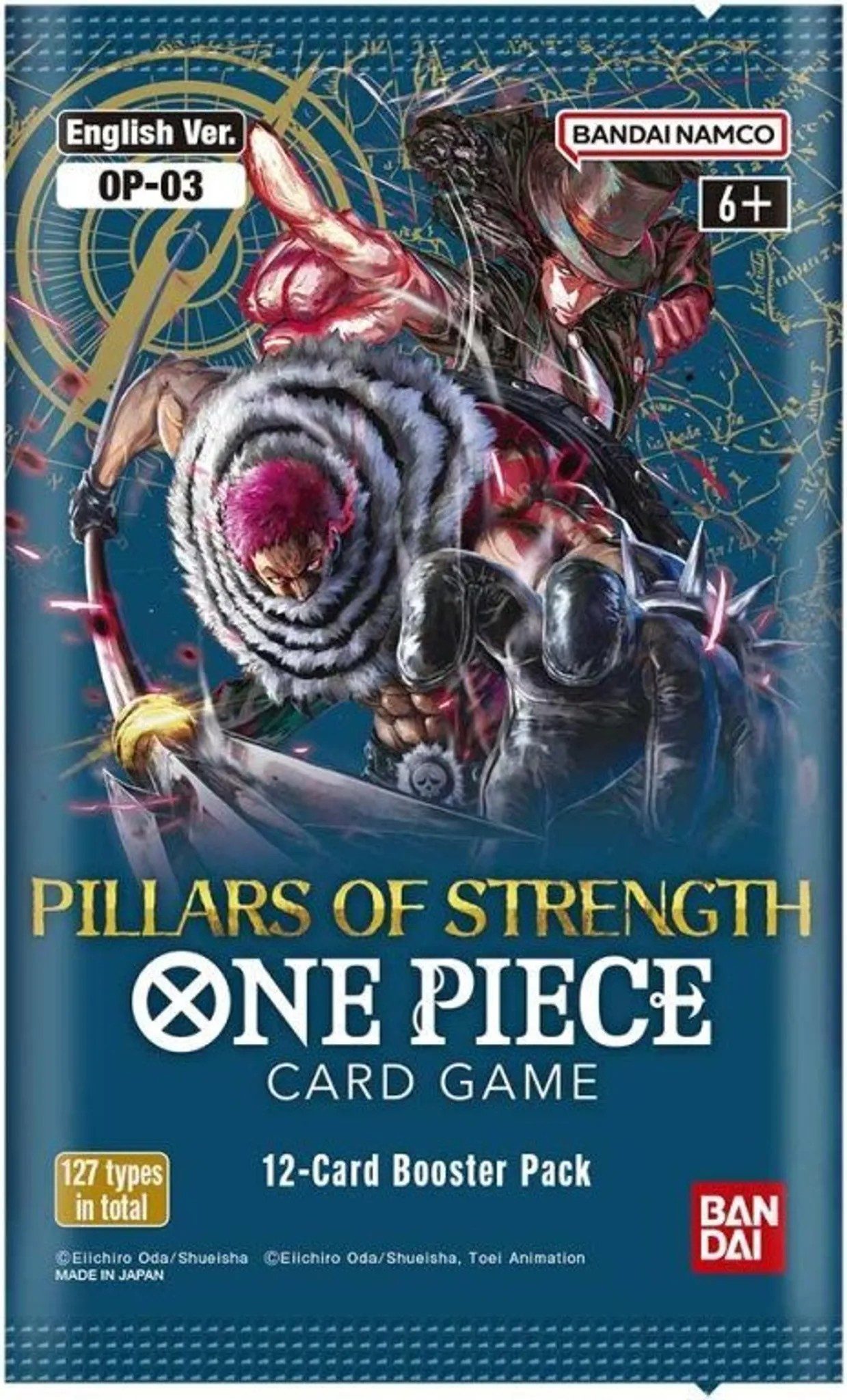 BANDAI NAMCO Sammelkarte Sammelkarte One Piece Pillars of Strength Booster OP03 Englisch