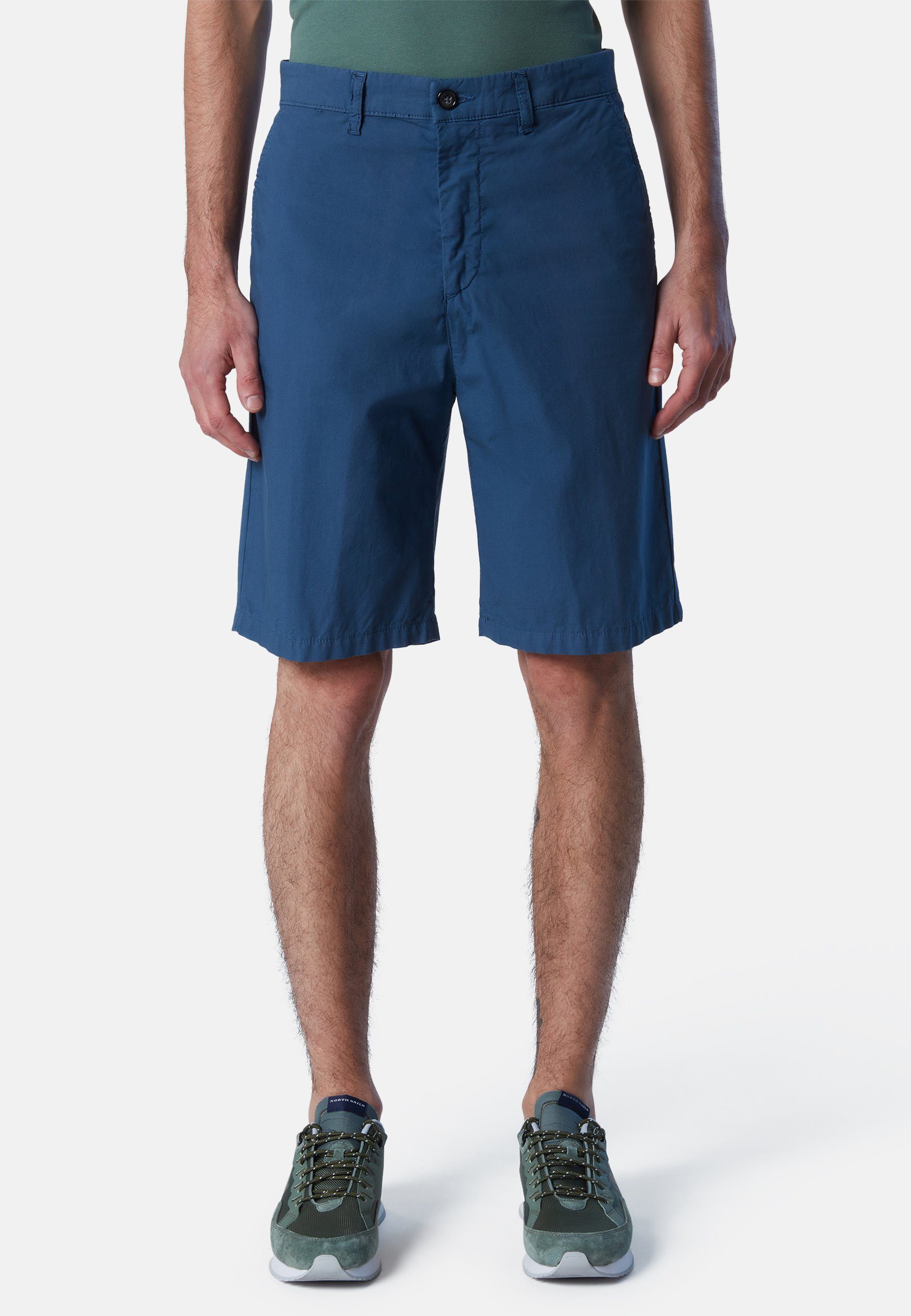 North Sails Chinoshorts Chino-Shorts aus Bio-Baumwolle BLUE