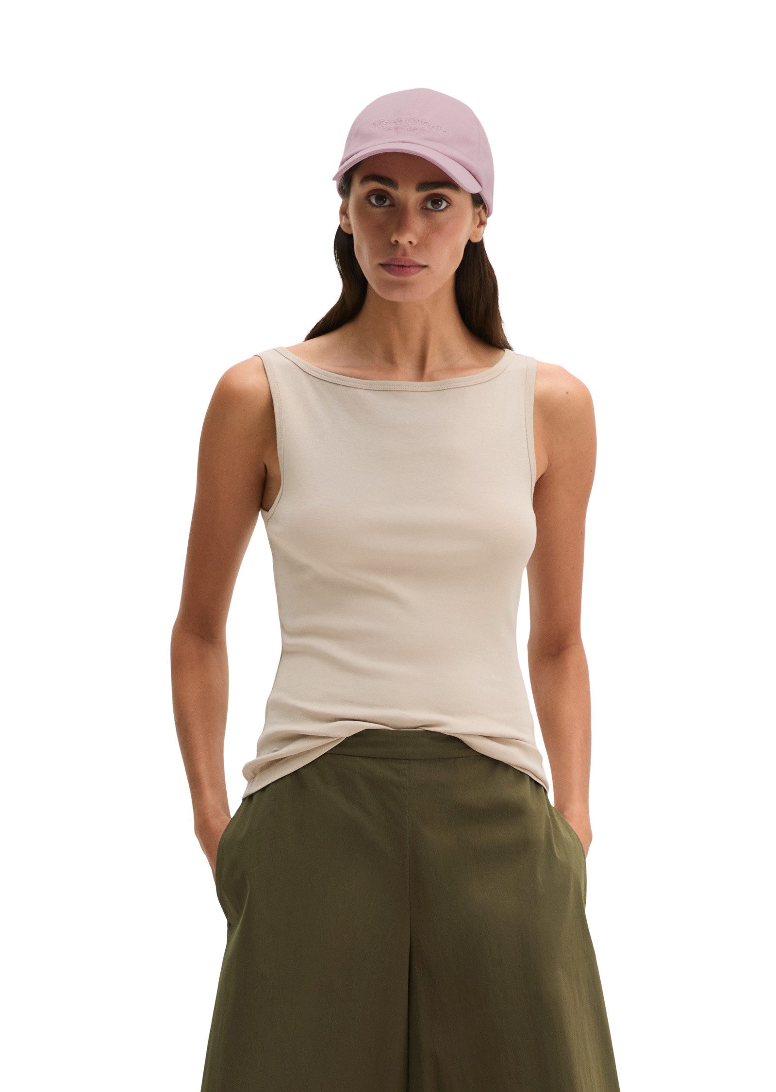 Marc O'Polo T-Shirt aus Organic-Cotton-Rib-Jersey
