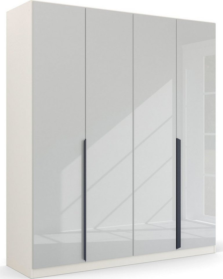 Design by in Modern mit zeitlosem Drehtürenschrank Quadra Glasfront hochglänzender rauch Überzeugt Spin, moderner,