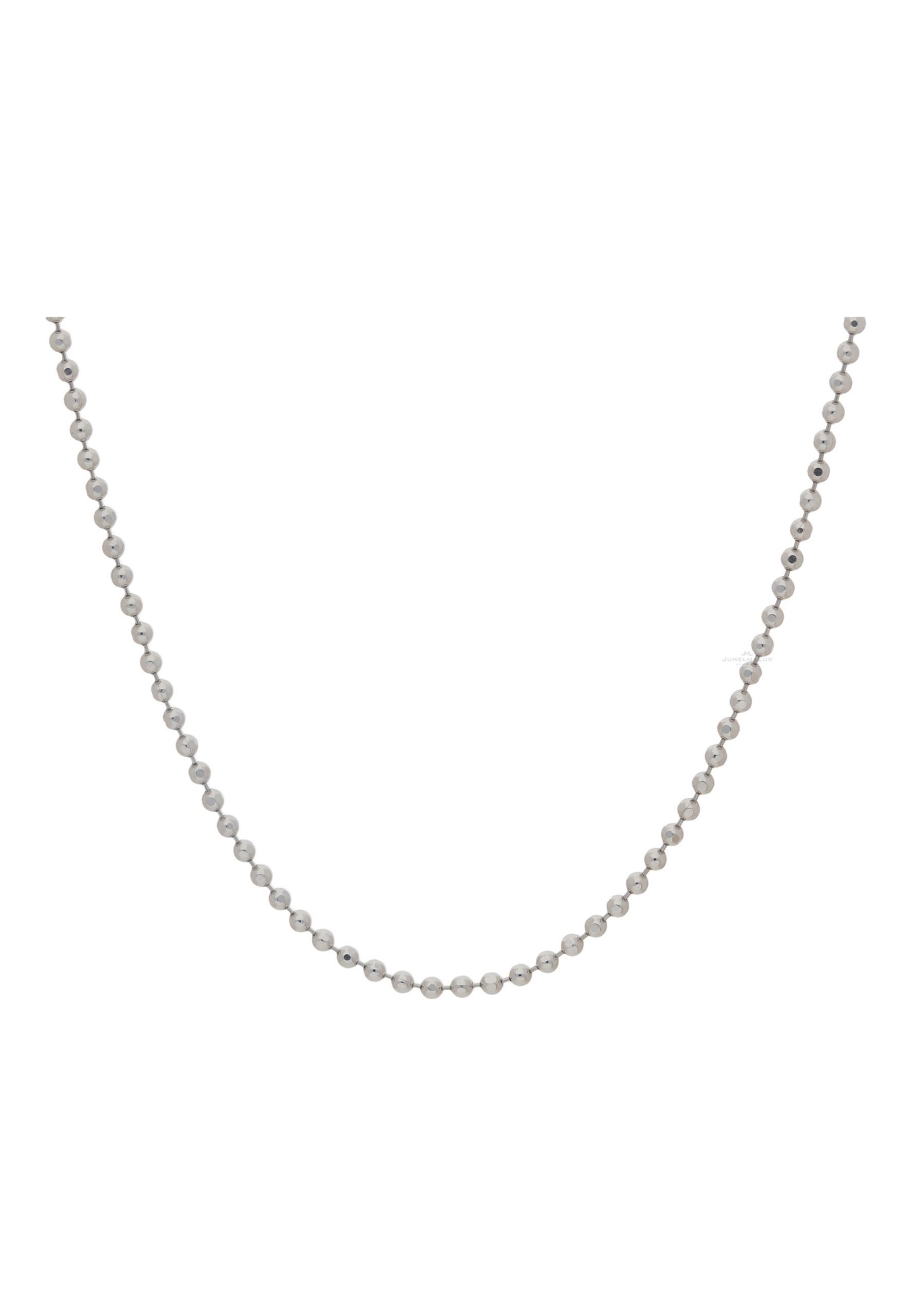 JuwelmaLux Collier Collier Silber Kugelkette diamantiert (1-tlg), Damen Collier Silber 925/000, inkl. Schmuckschachtel