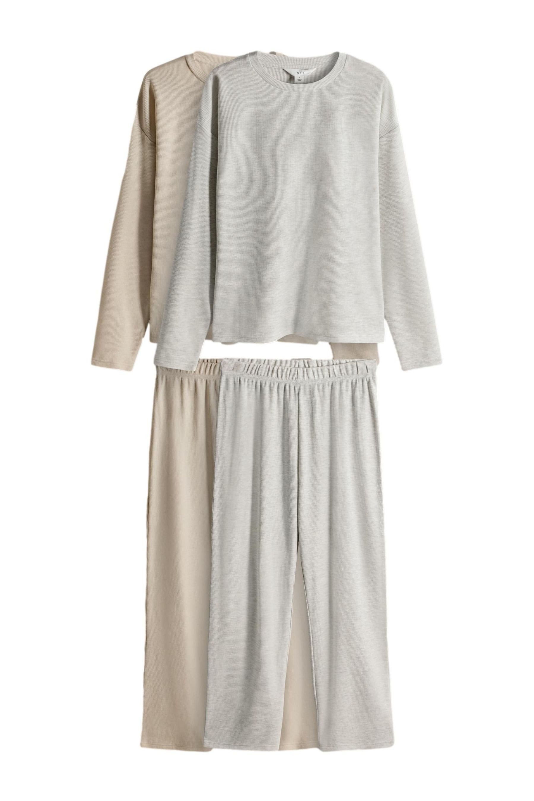 The Set Pyjama The Set Schlafanzug mit langer Hose, 2er-Pack (4 tlg) günstig online kaufen