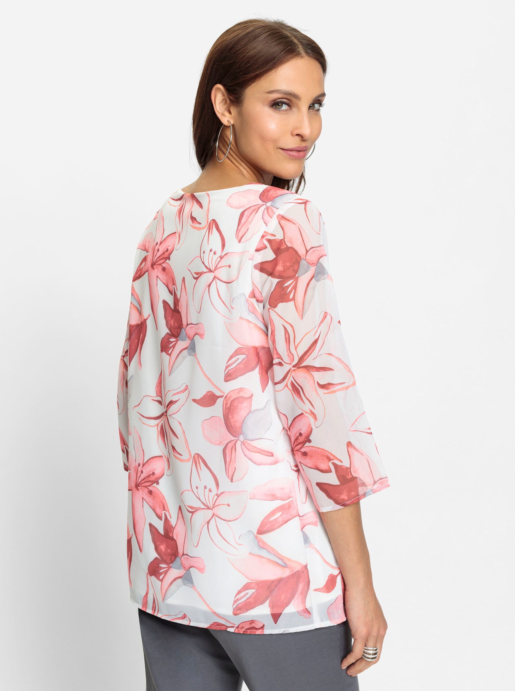 Witt Klassische Bluse Georgette-Bluse 3/4-Arm günstig online kaufen