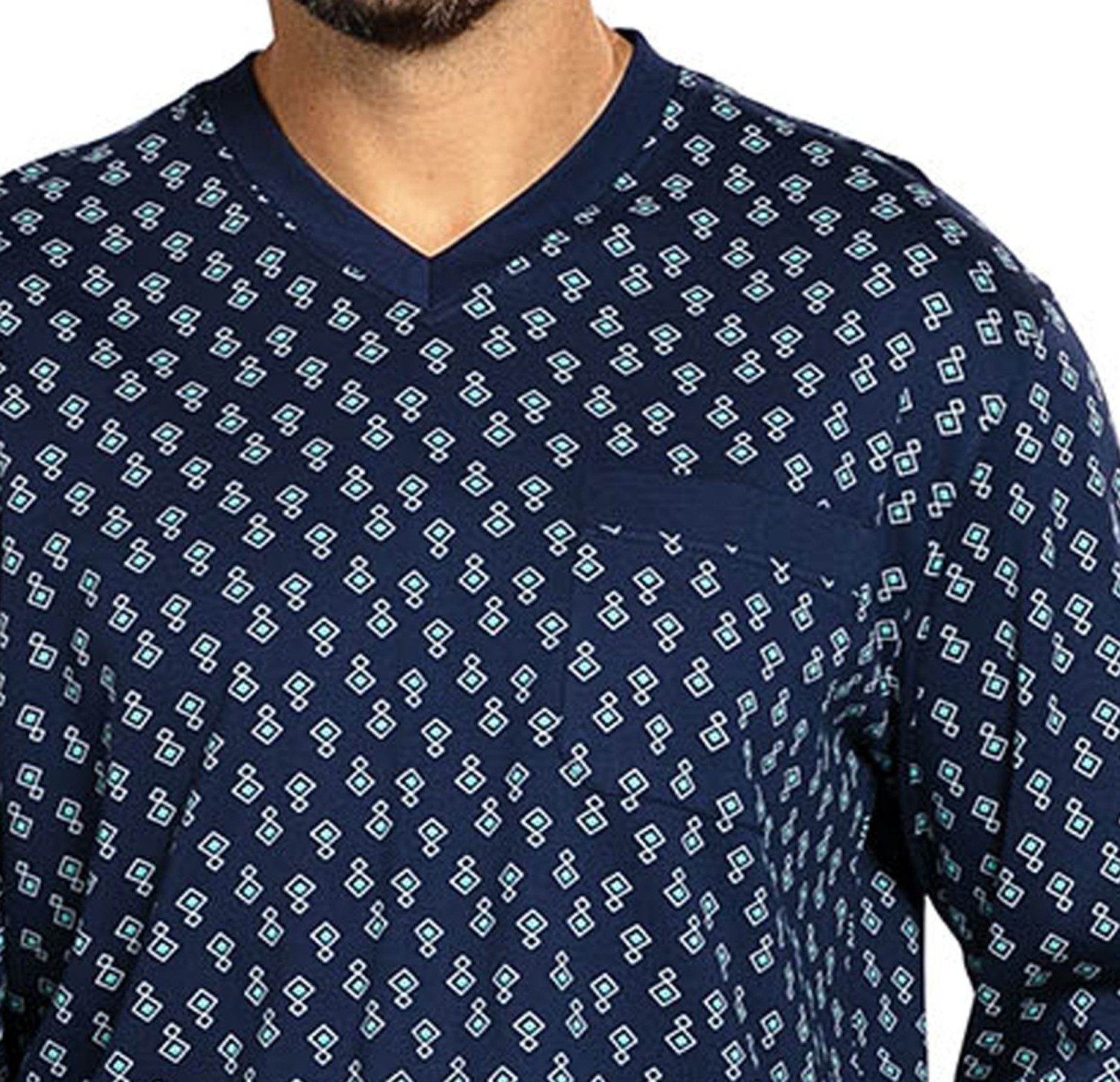 Comte Schlafanzug Gentle Frost (Set, 2 tlg., 2-teilig) Herren Pyjama lang L günstig online kaufen