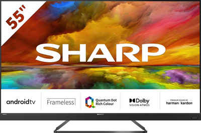 Sharp 4T-C55EQx LED-Fernseher (139 cm/55 Zoll, 4K Ultra HD, Smart-TV, Android TV)