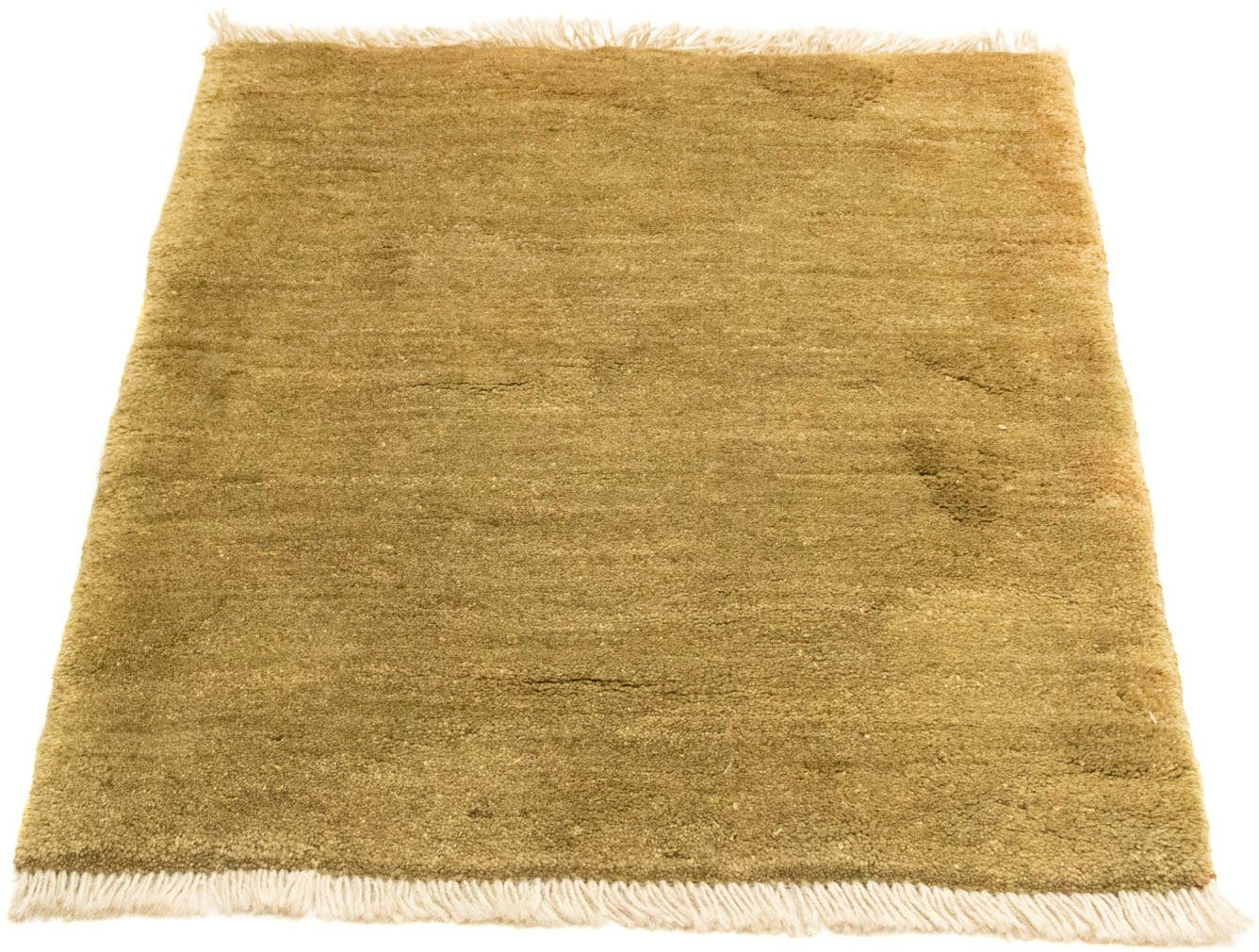 Wollteppich Gabbeh Teppich handgeknüpft grau, morgenland, rechteckig, Höhe: 18  mm, handgeknüpft
