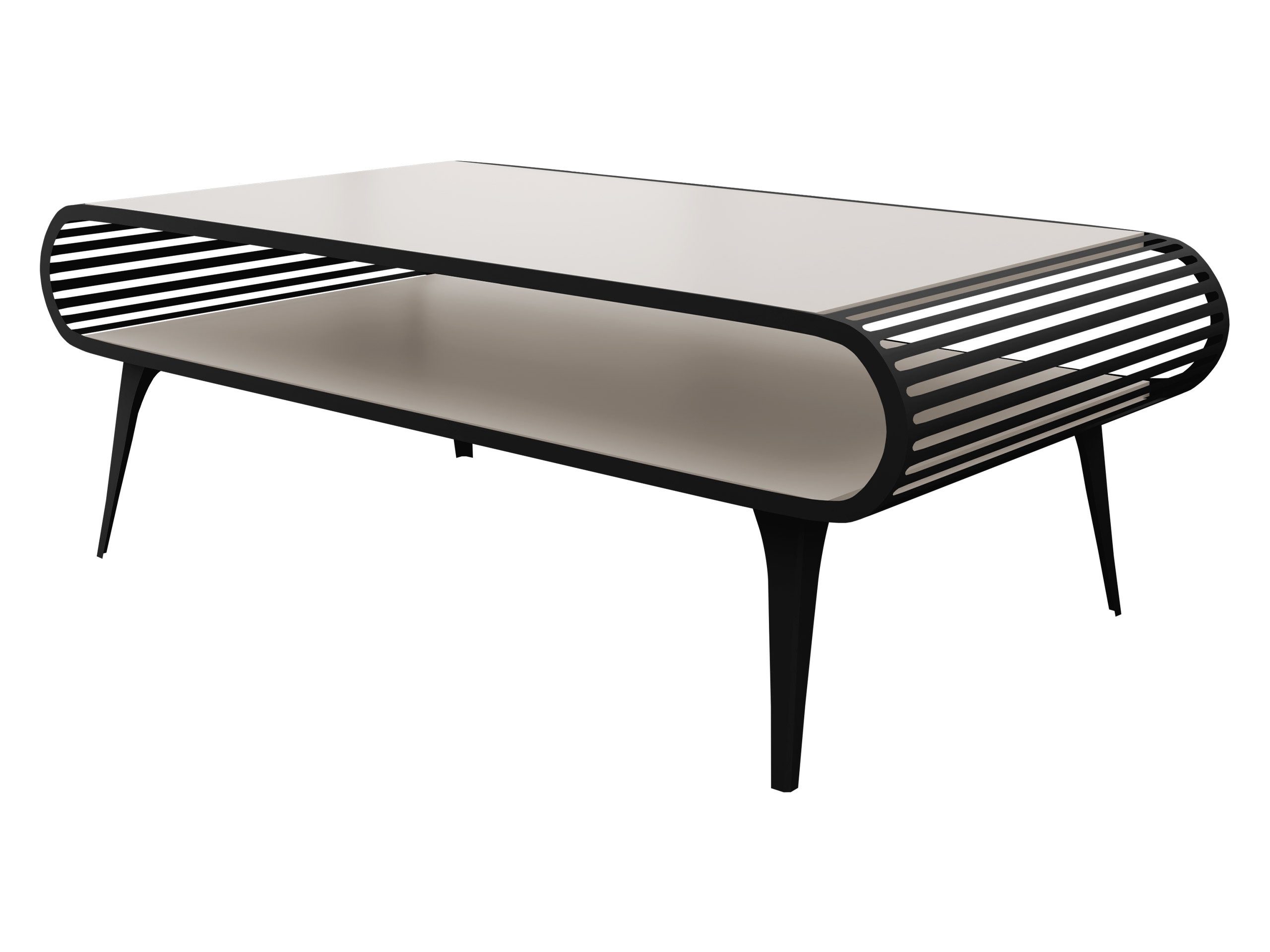MIRJAN24 Couchtisch Aristo (mit Einlegeboden), 120x60x44 cm