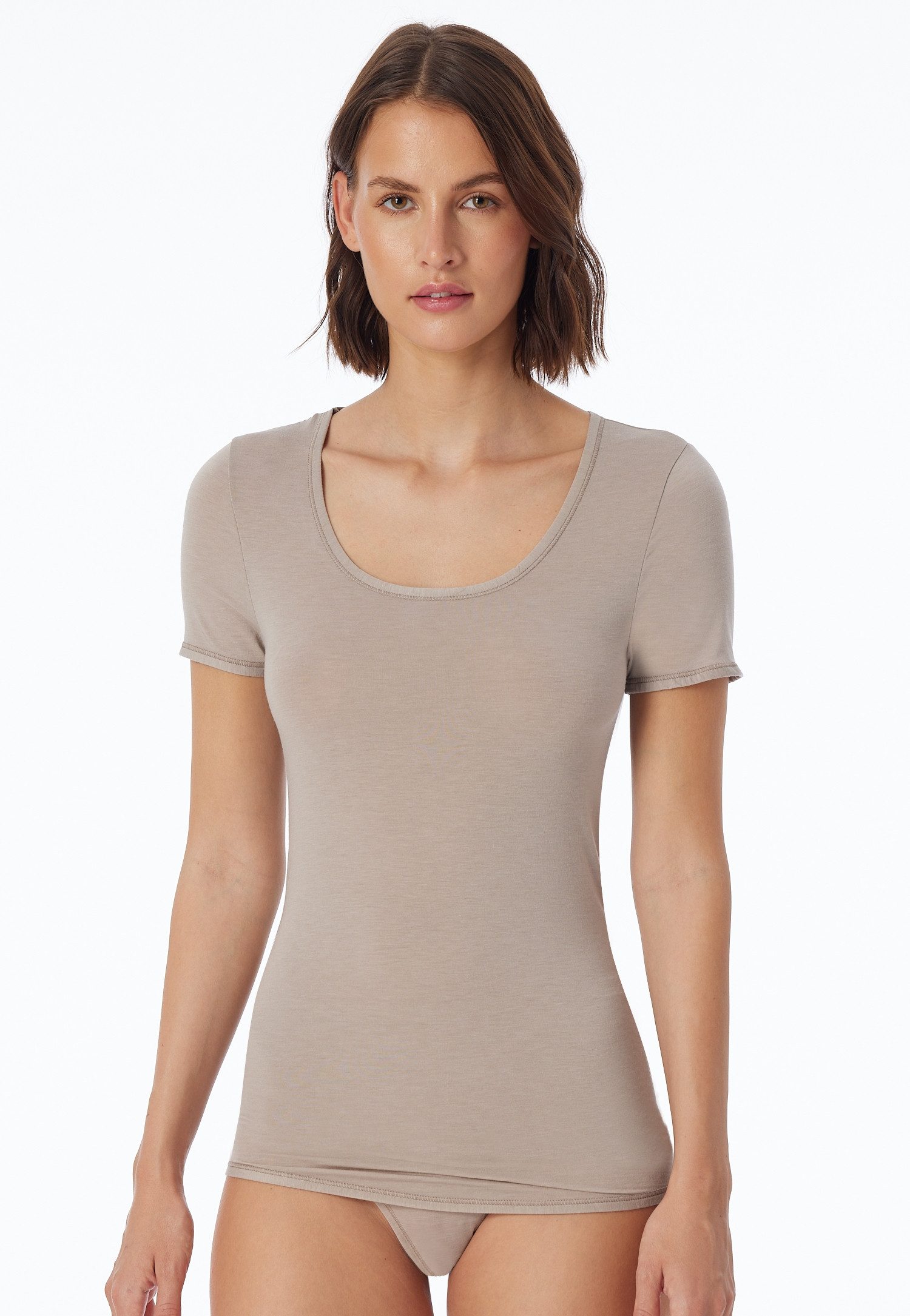 Schiesser Kurzarmshirt Personal Fit Rundhalsausschnitt, Single Jersey, ohne günstig online kaufen