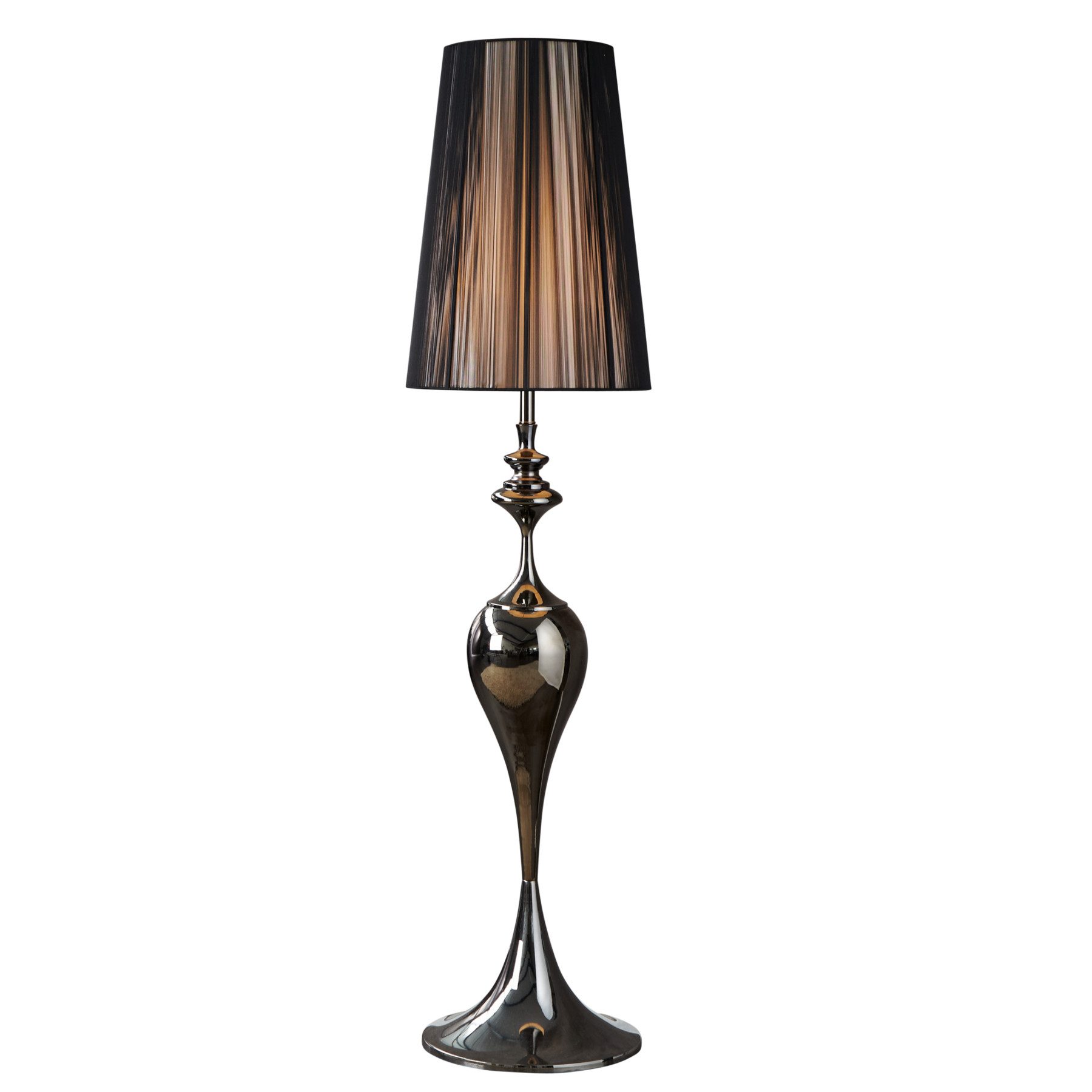 Stehlampe LUCIE 160cm schwarz