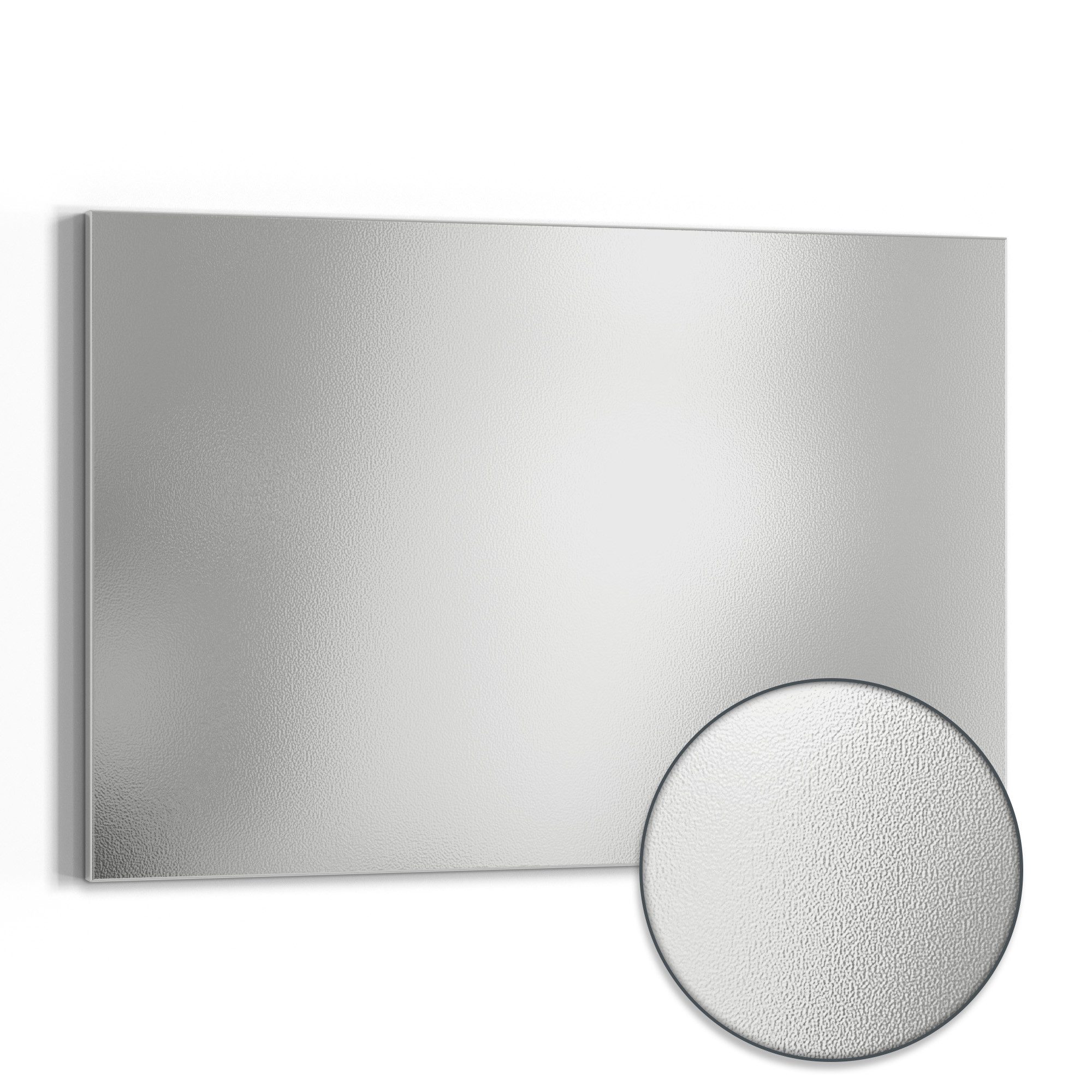 DEQORI Magnettafel 'Unifarben - Hellgrau', Metall Whiteboard für alle Magnete, Magnetboard magnetisch