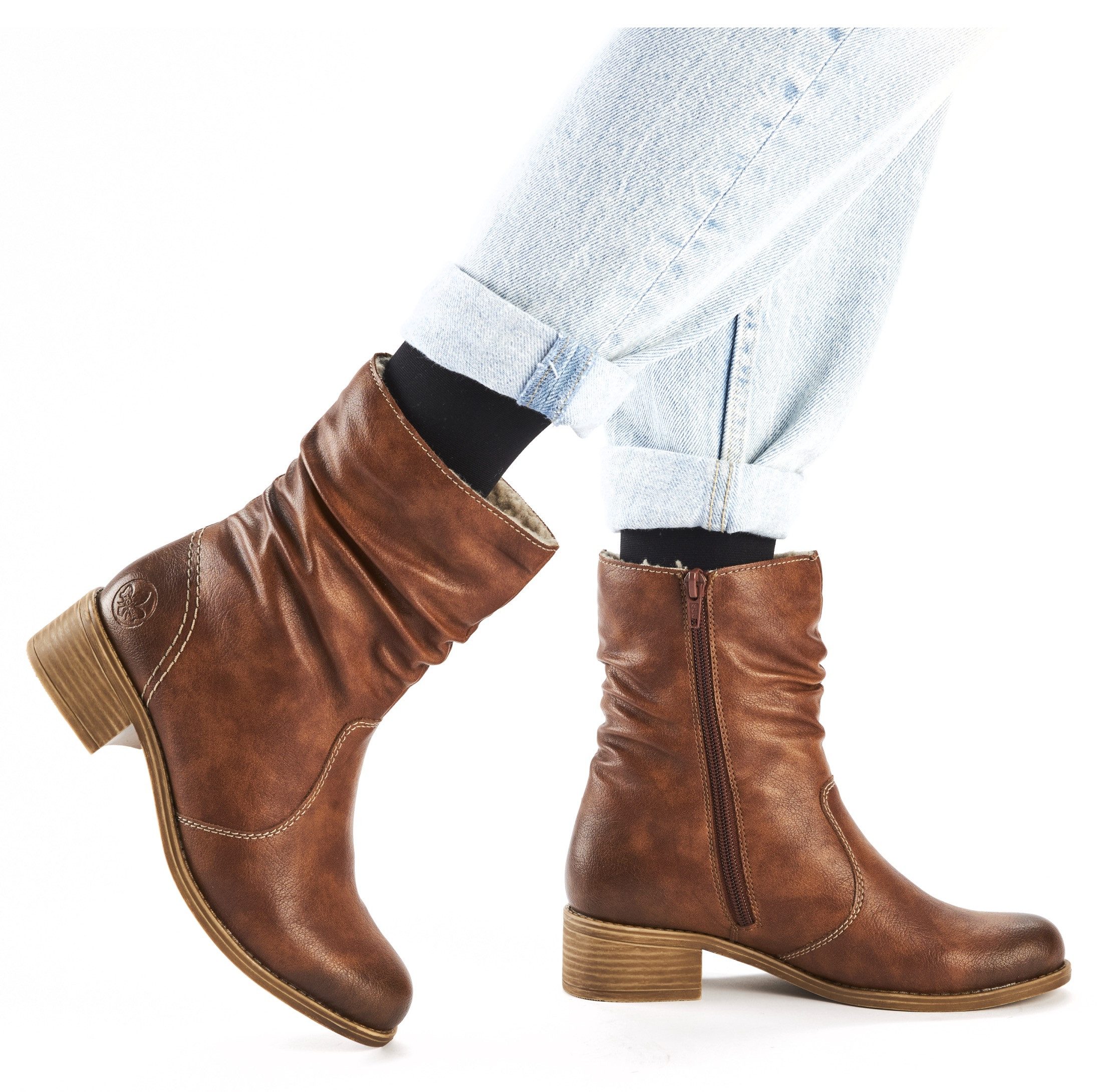 Rieker Winterstiefelette, Boots, Winterboots, Blockabsatz, mit günstig online kaufen