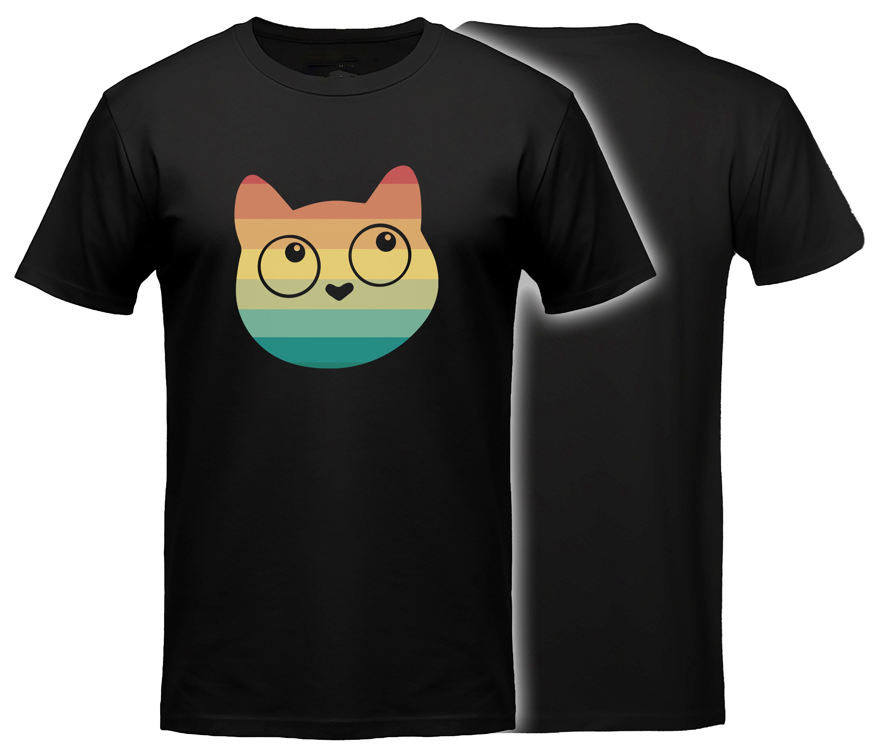 T-Shirt Katzen print Shirt