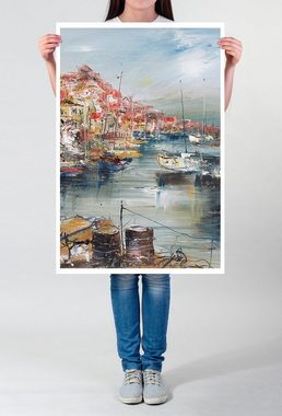 Sinus Art Poster Bild einer Hafenstadt 60x90cm Poster
