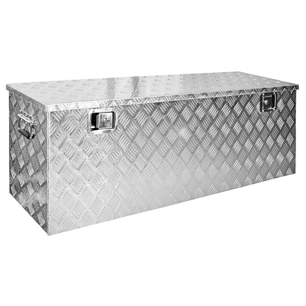 Trucky Anhänger-Deichselbox Truckbox Box Werkzeugkiste Anhängerbox Deichselbox 15 Größen Alumium