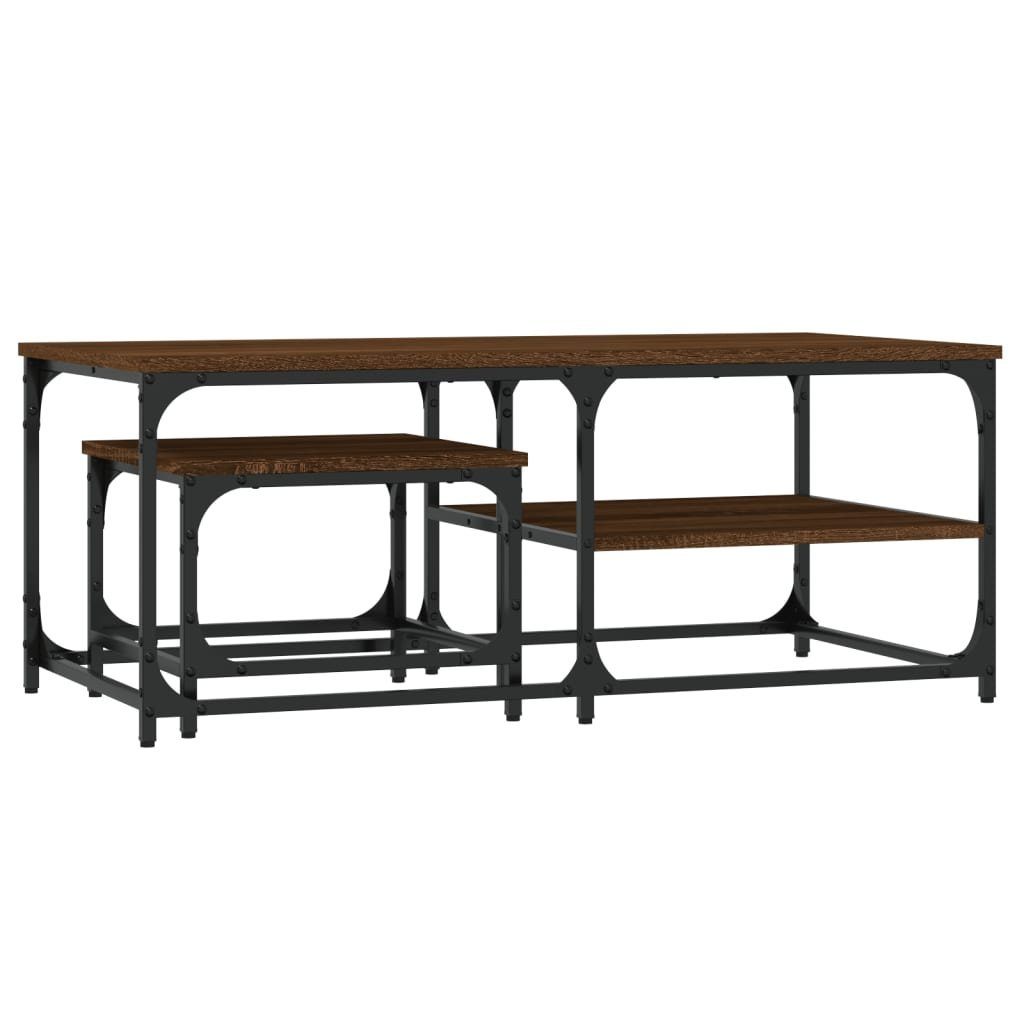 vidaXL Couchtisch Satztische 2 Stk. Braun günstig online kaufen