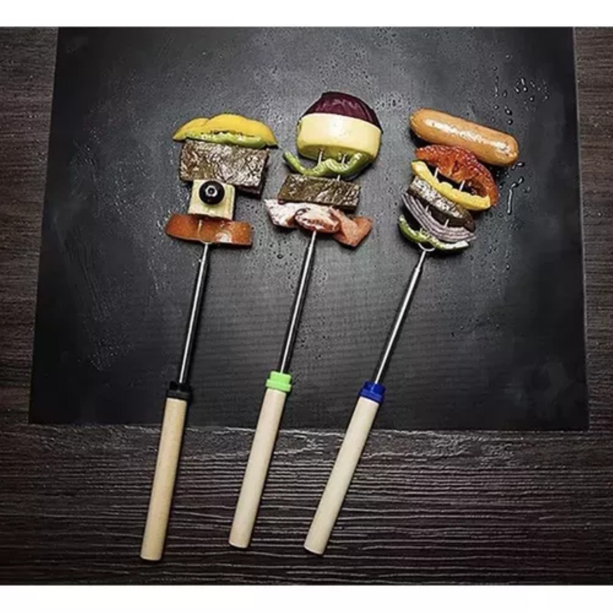 Ruhhy Backmatte Premium BBQ Antihaft-Grill- und Backmatten-Set 3-teilig, Backsilikon (3er Grillmatten-Set, 3-tlg., 3x Grillmatten), Wiederverwendbar, Antihaftbe – Bild 2 von 5