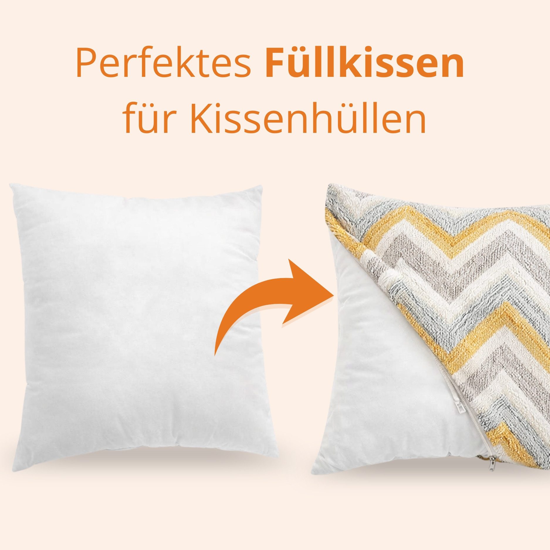 sleepling Kopfkissen Faserkissen, Füllung: Polyester, Seitenschläfer, Rückenschläfer, Bauchschläfer, Inlet Sofakissen, Zierkissen und Dekokissen, atmungsaktiv