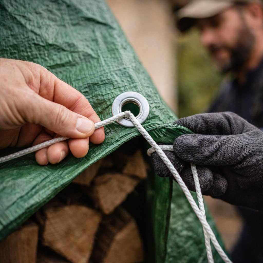 PlaneEasy.® Schutzplane Schutzplane grün – wasserdichte Gewebeplane 200g/m² (Packung, Abdeckplane mit Ösen), wasserdichte Outdoor-Abdeckung, 2x2m