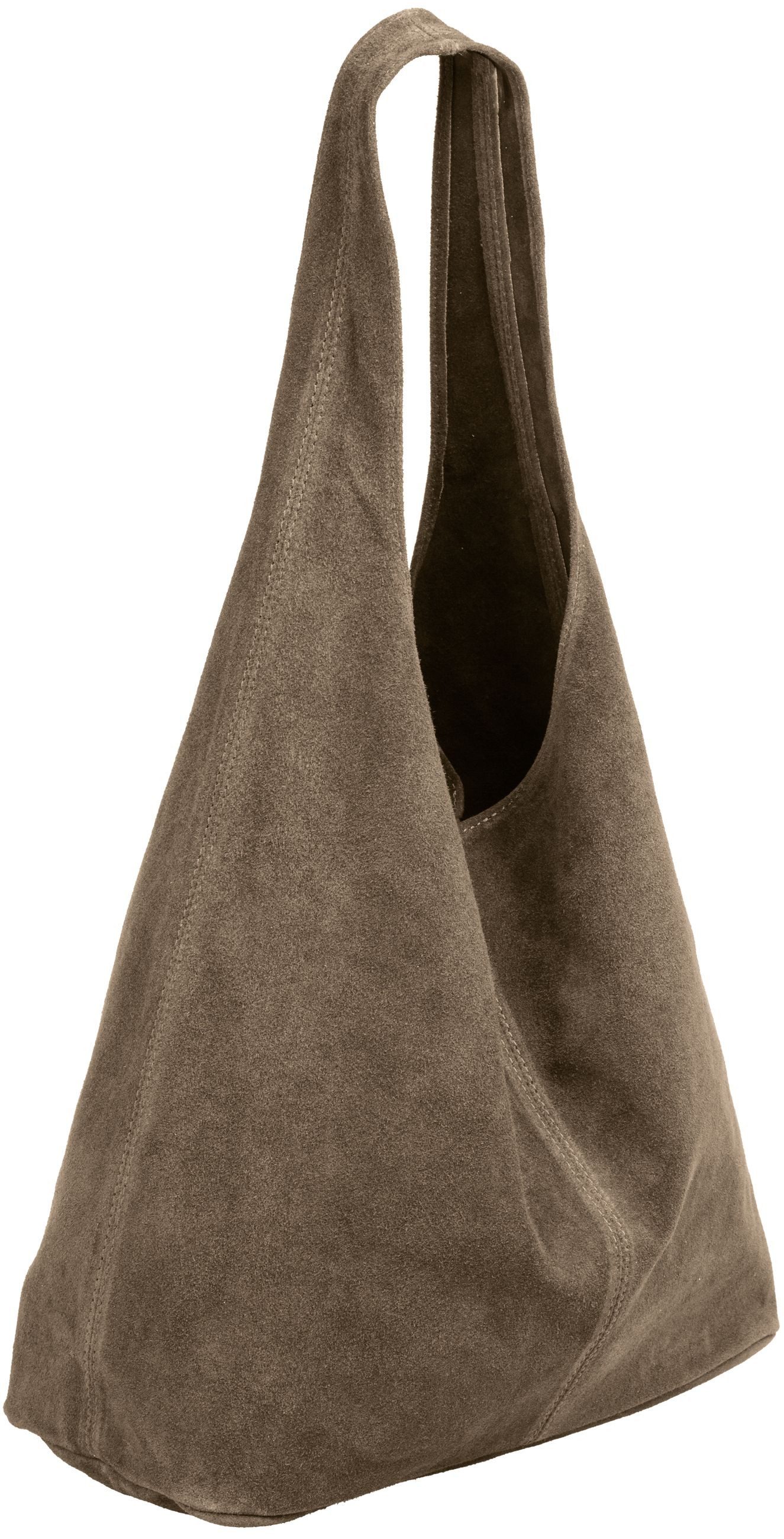 Caspar Schultertasche große Damen Wildleder Tasche Hobo Bag - CLASSIC LINE günstig online kaufen
